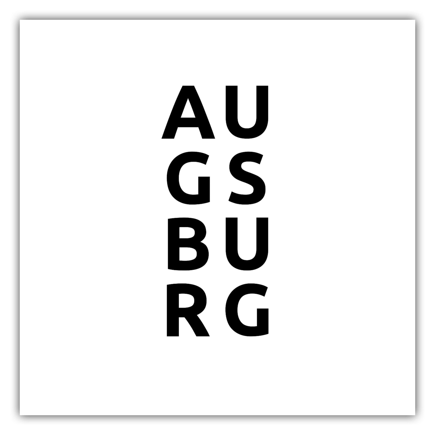 Poster Stadt AUGSBURG