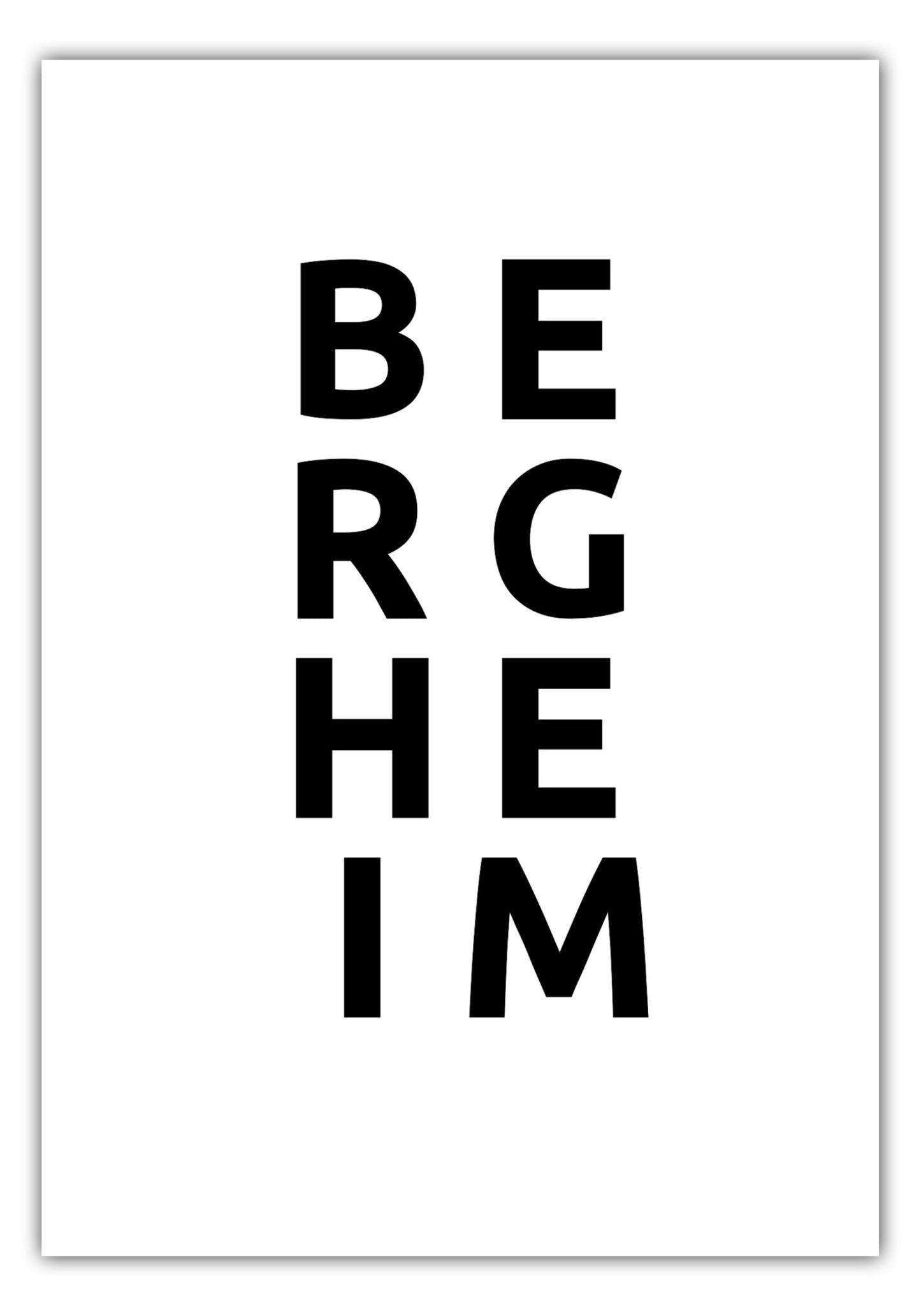 Poster Stadt BERGHEIM