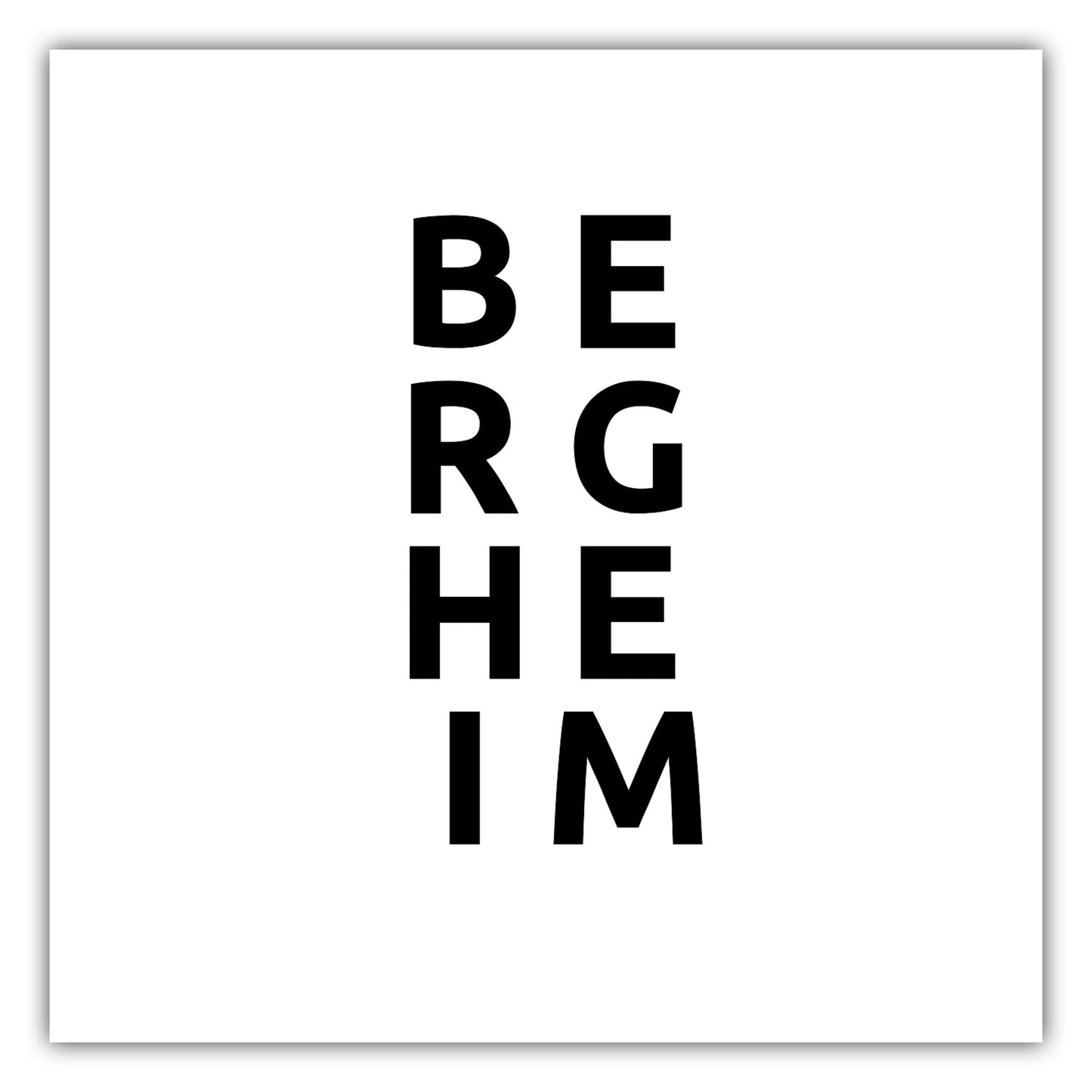 Poster Stadt BERGHEIM