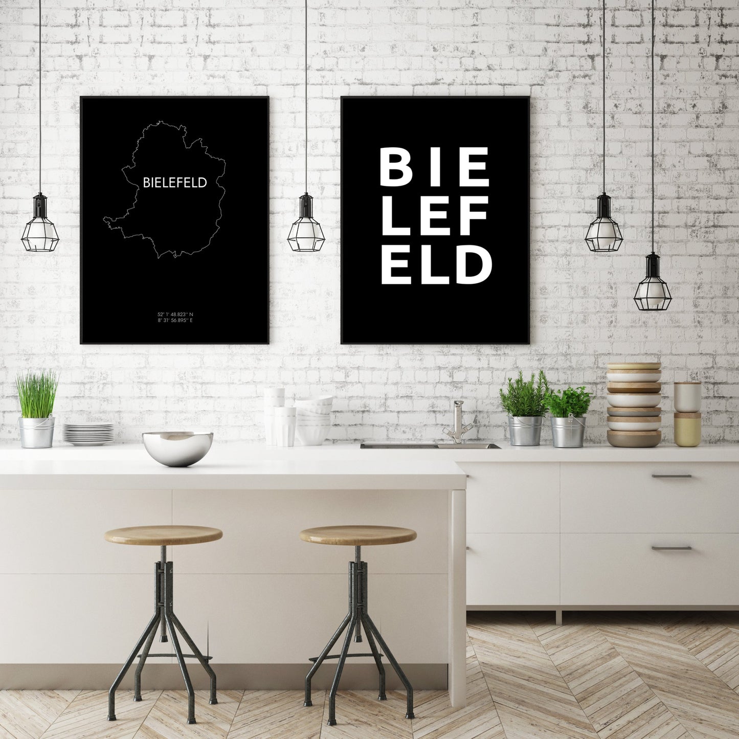 Poster Stadt BIELEFELD