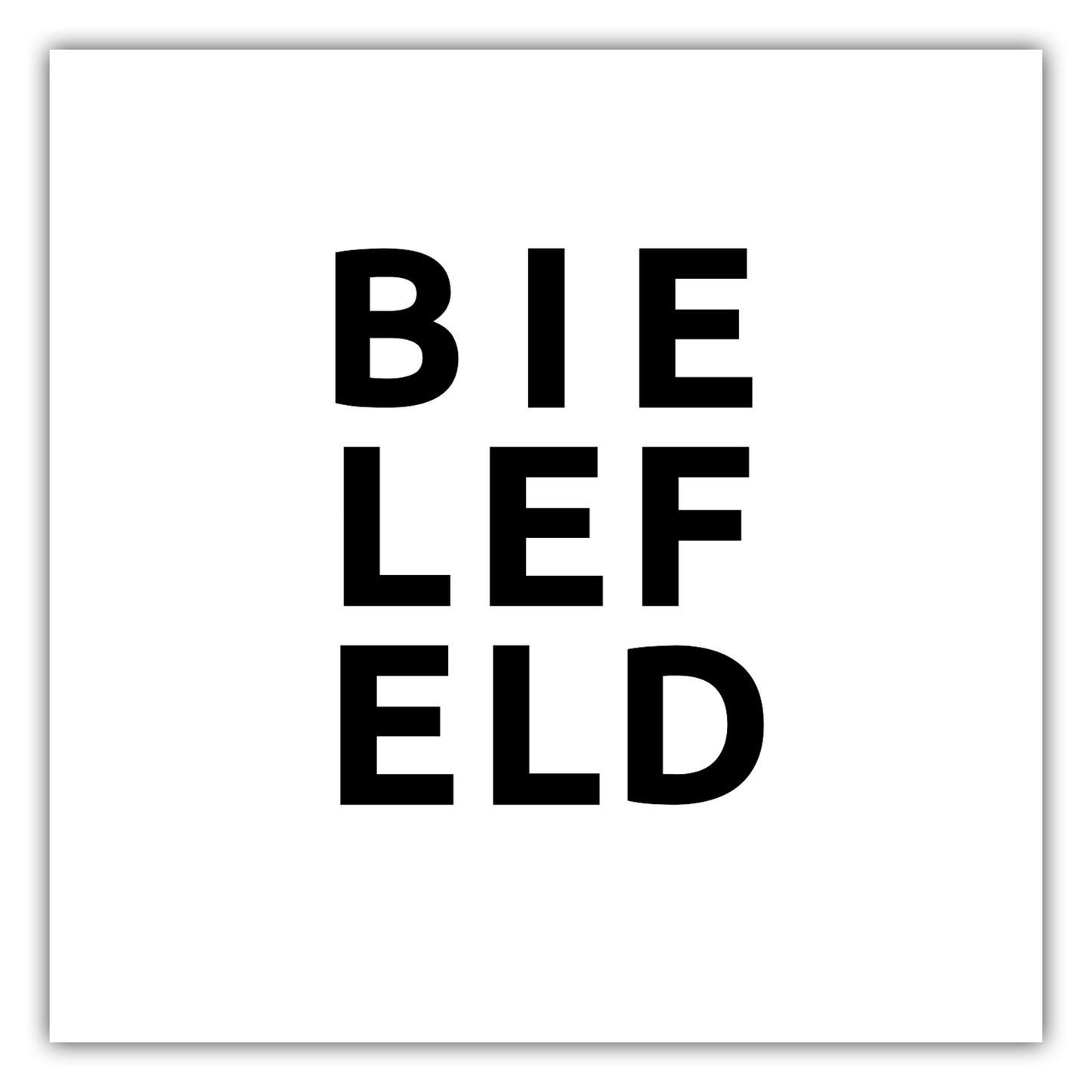 Poster Stadt BIELEFELD