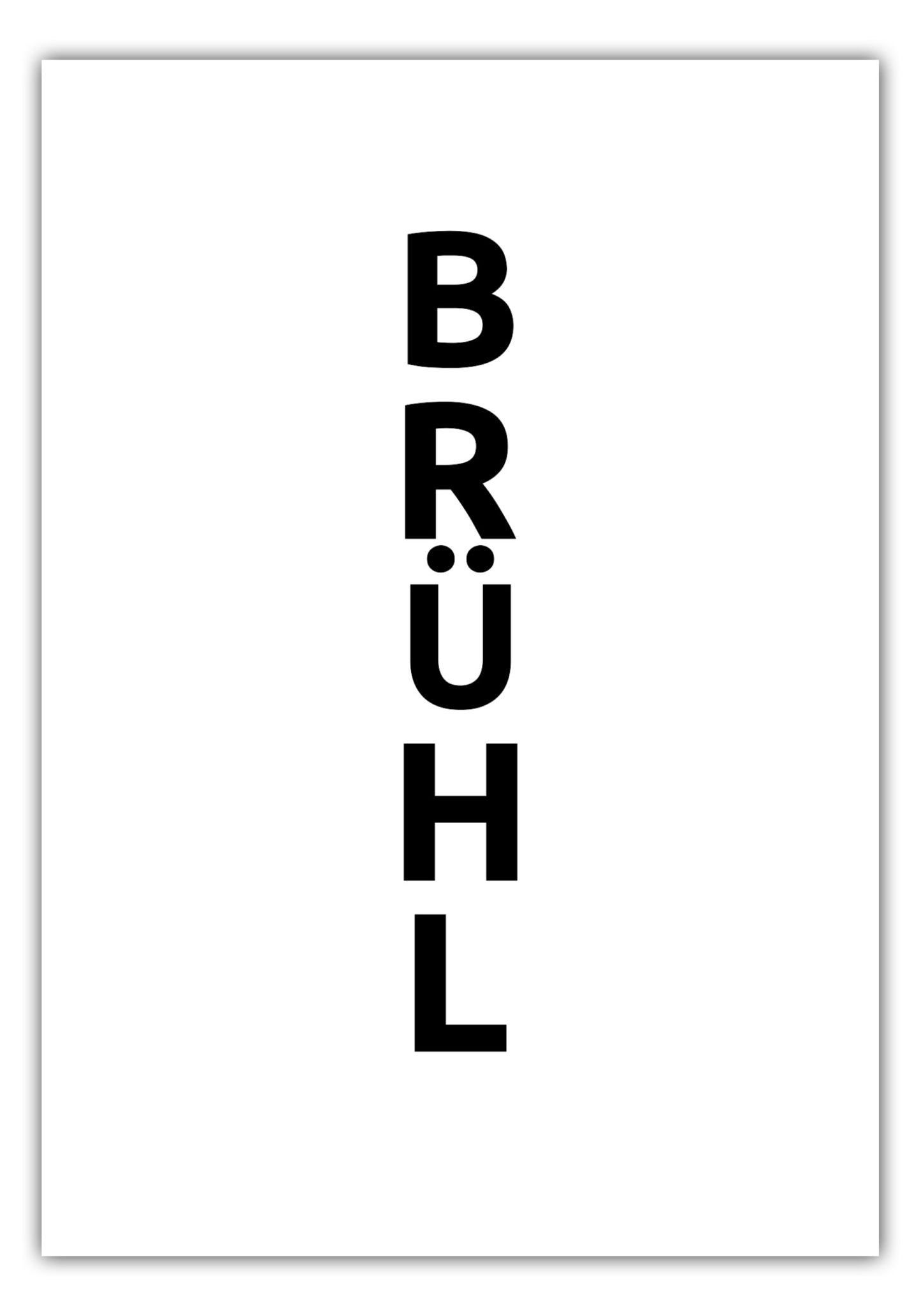 Poster Stadt BRüHL