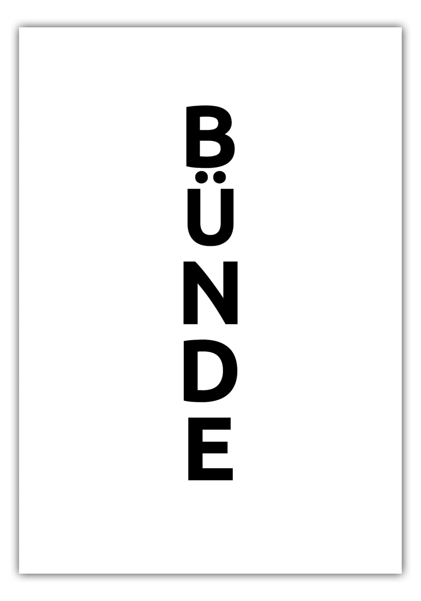 Poster Stadt BüNDE
