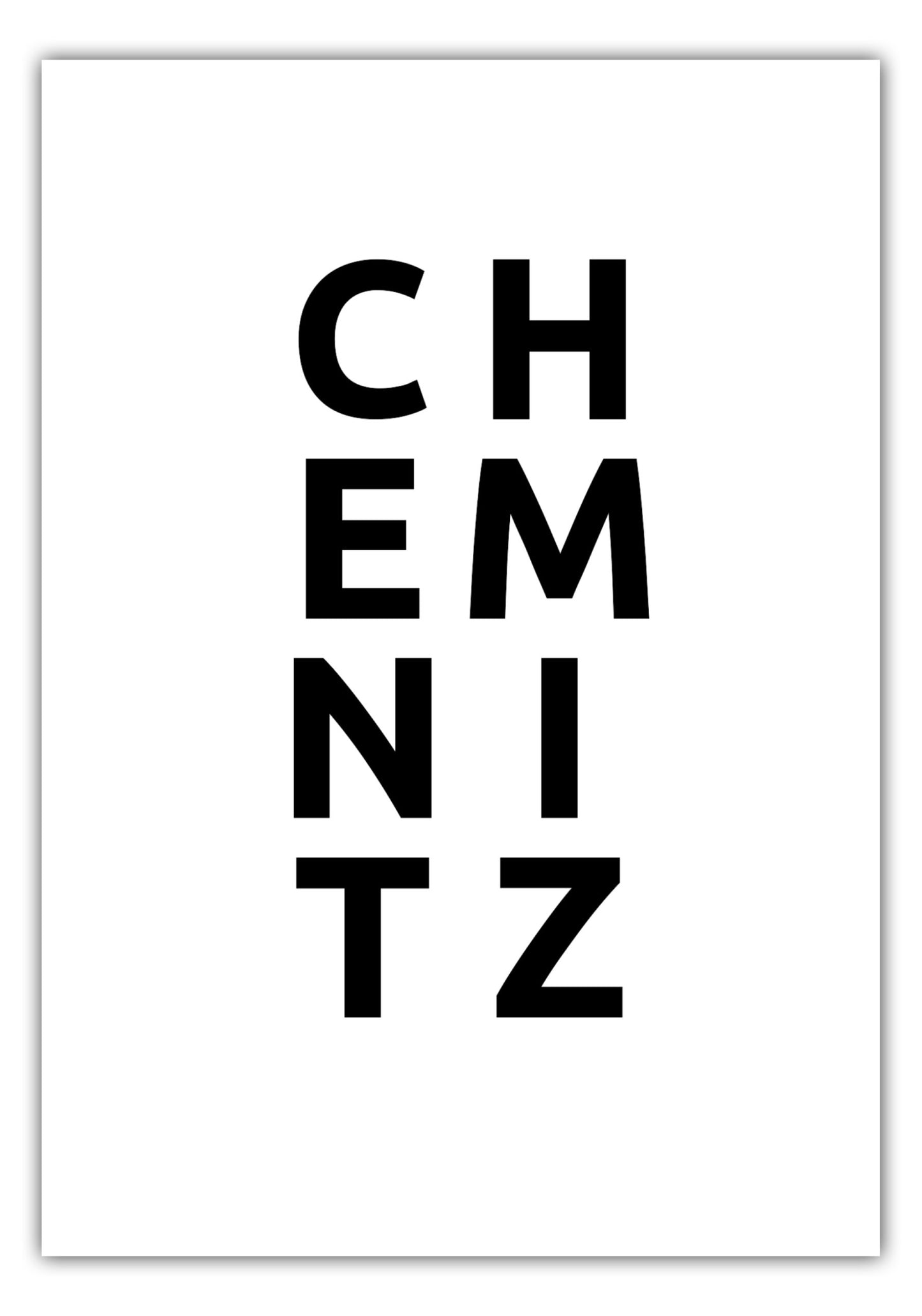 Poster Stadt CHEMNITZ
