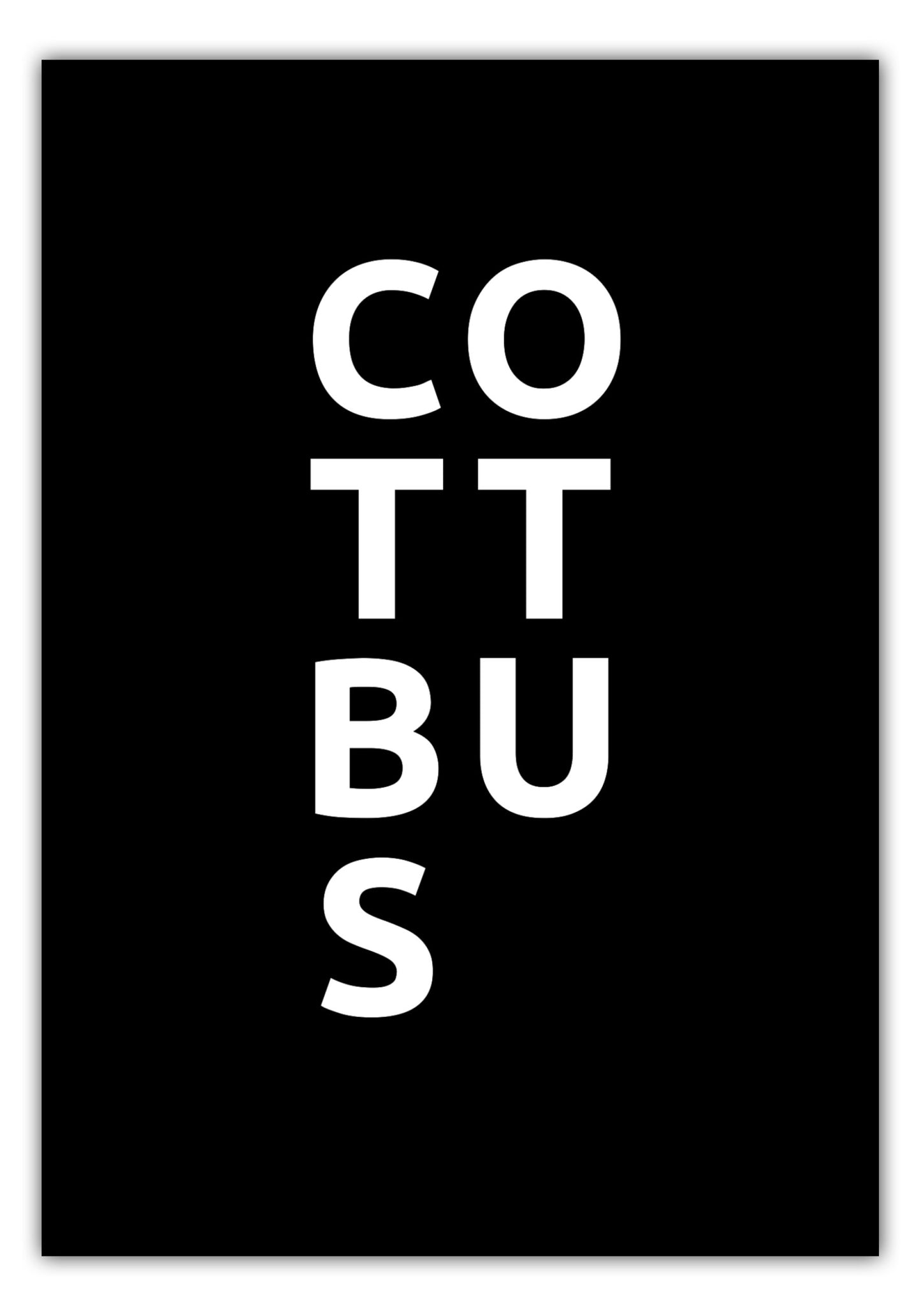 Poster Stadt COTTBUS