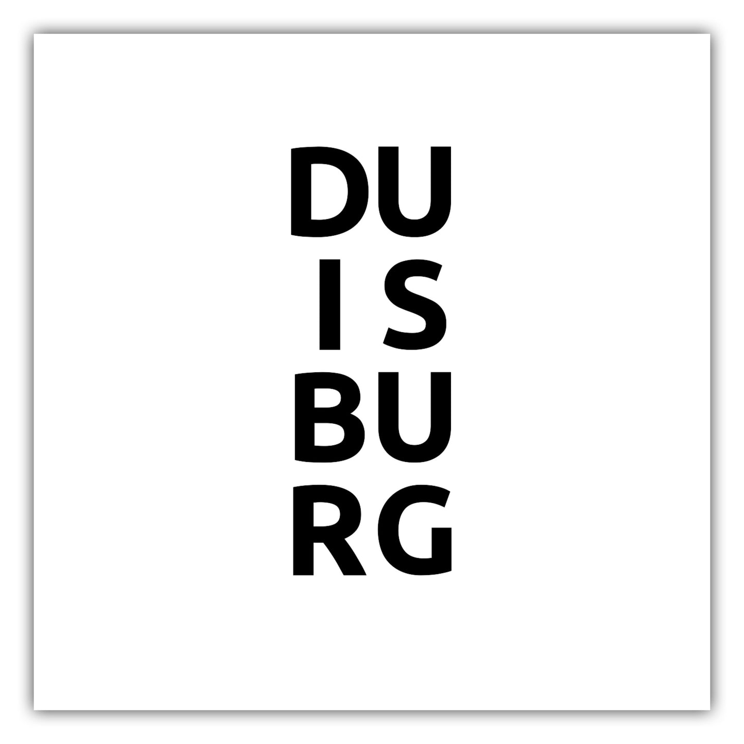 Poster Stadt DUISBURG