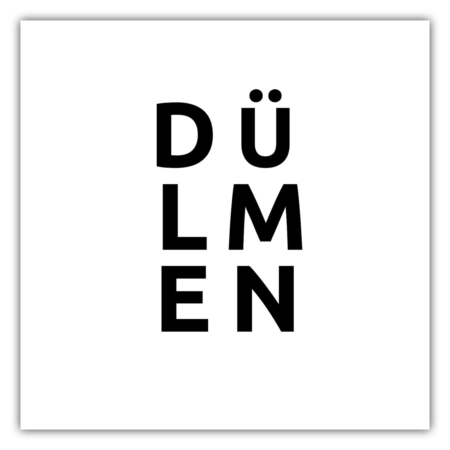 Poster Stadt DüLMEN