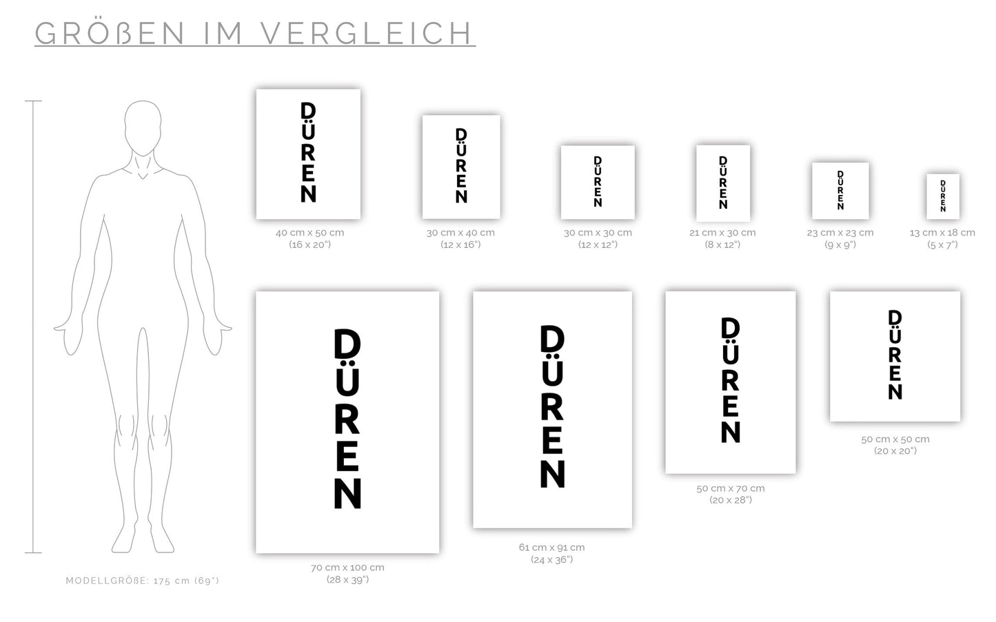 Poster Stadt DÜREN
