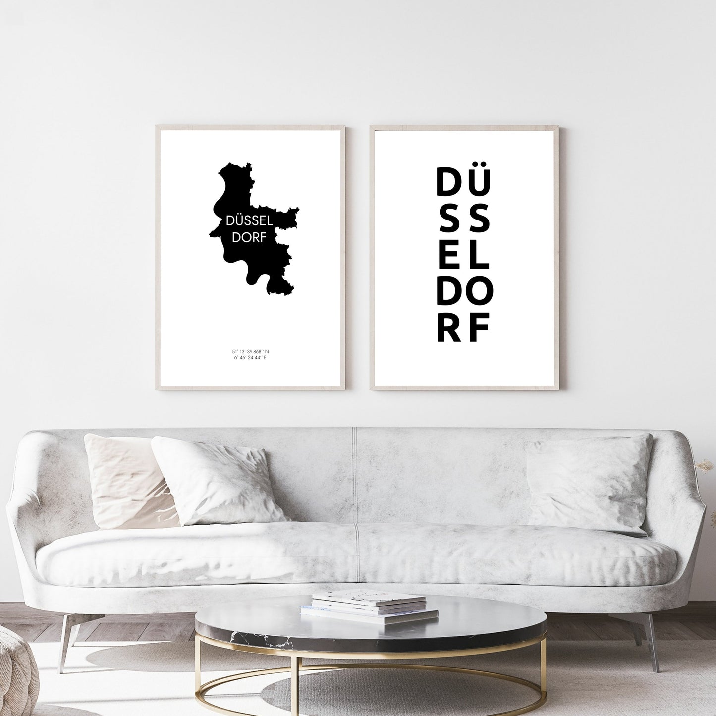 Poster Stadt DÜSSELDORF