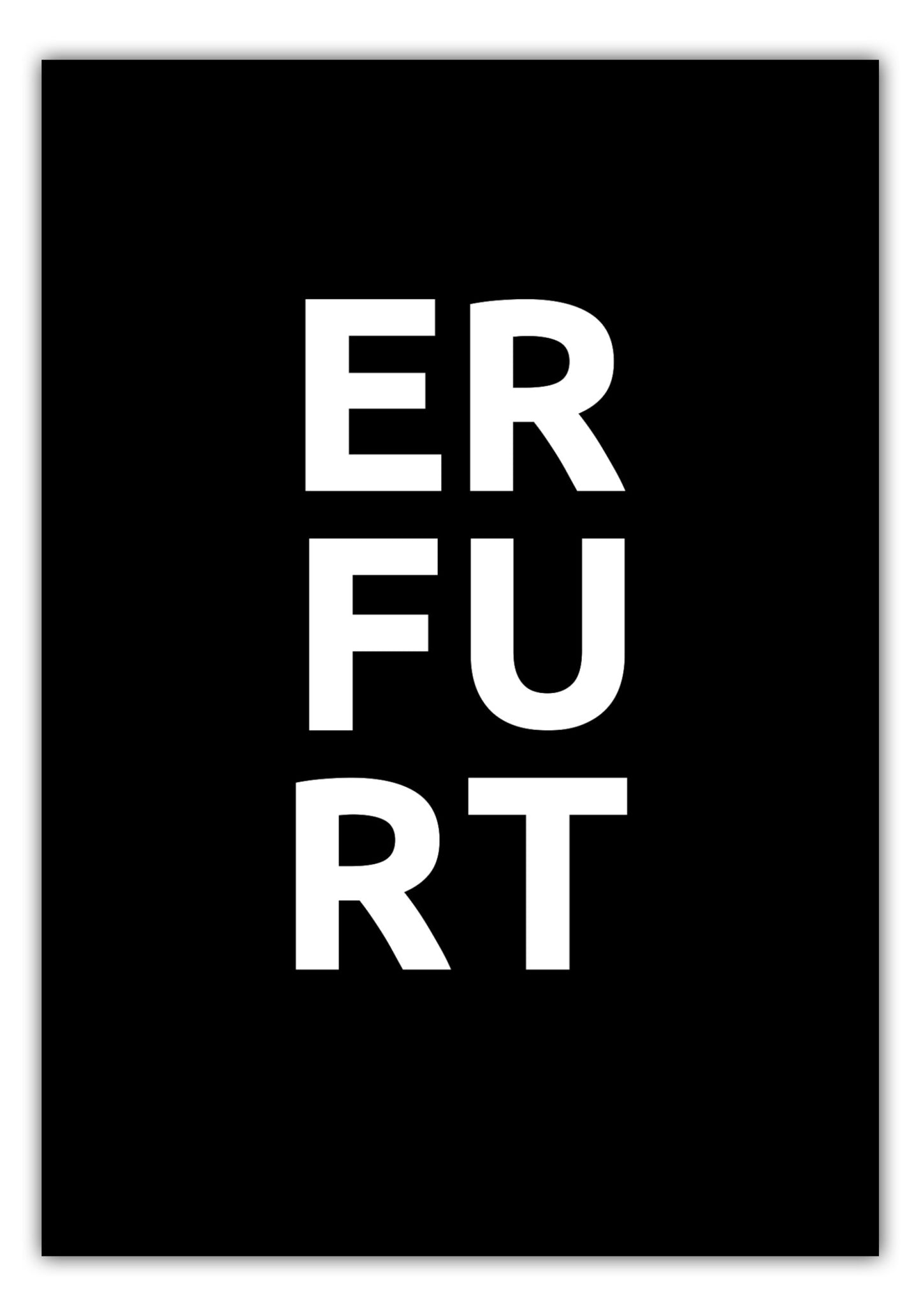 Poster Stadt ERFURT