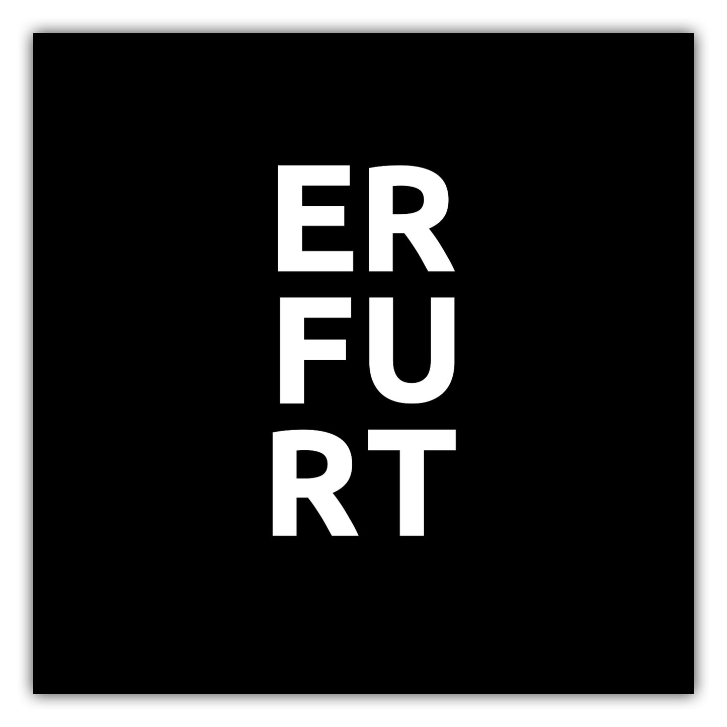 Poster Stadt ERFURT