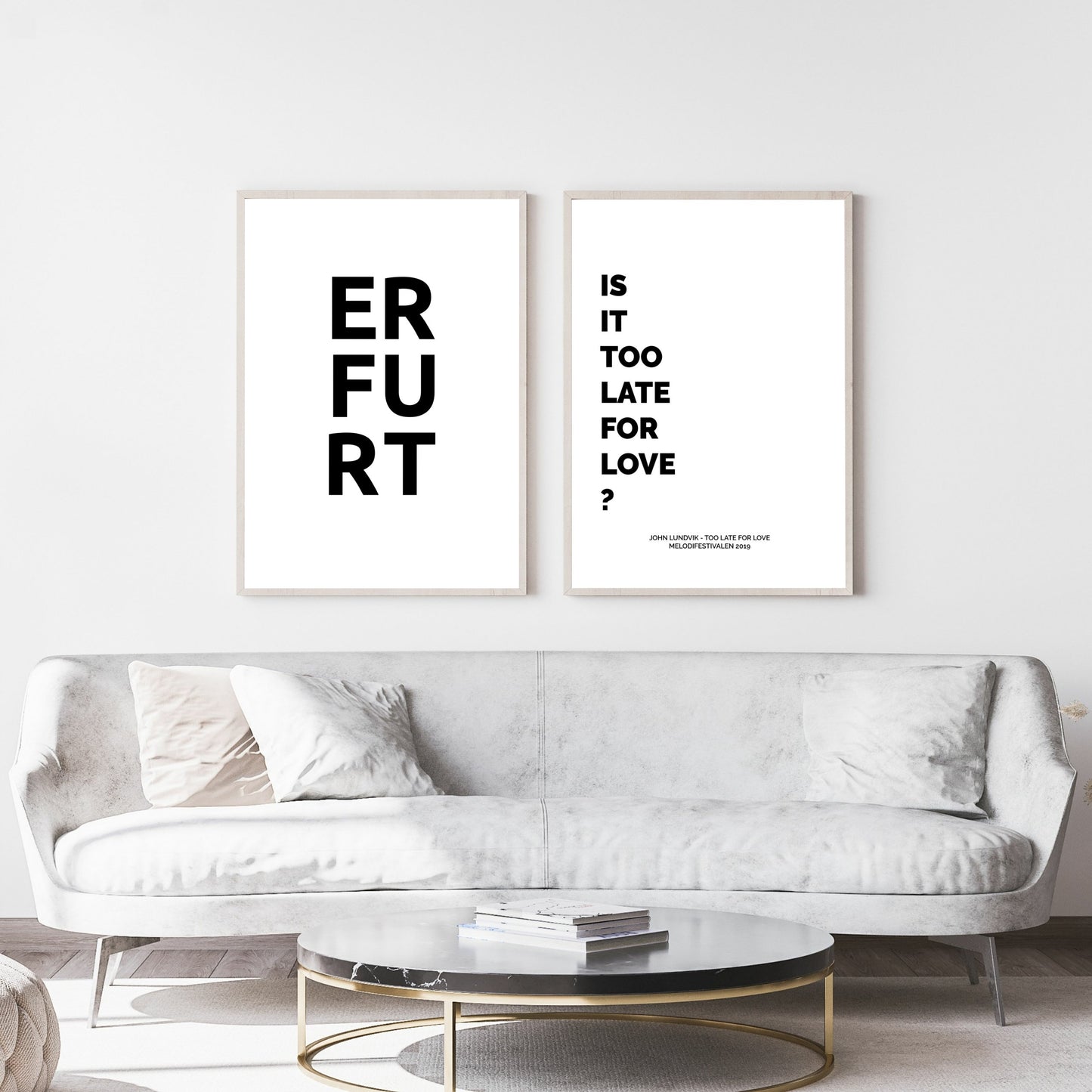 Poster Stadt ERFURT