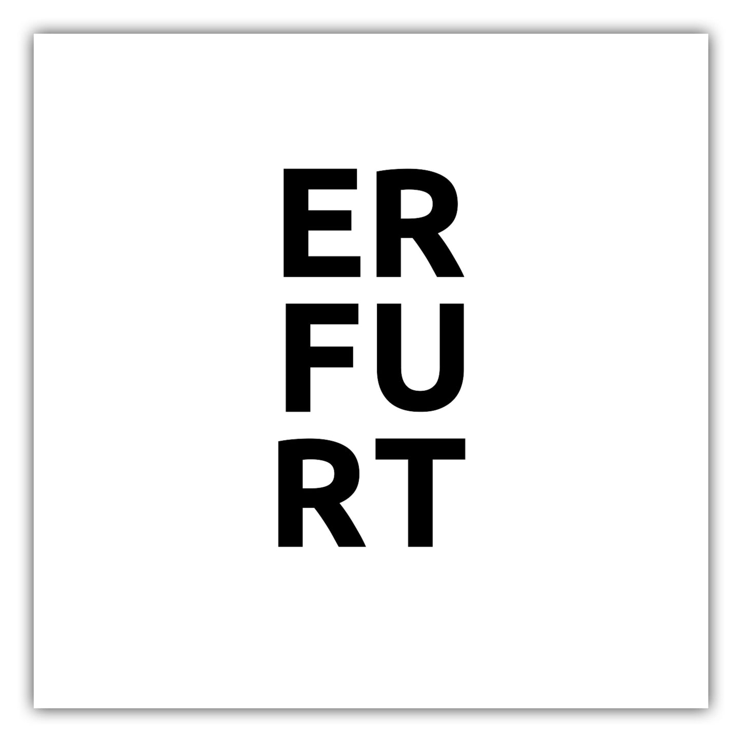 Poster Stadt ERFURT