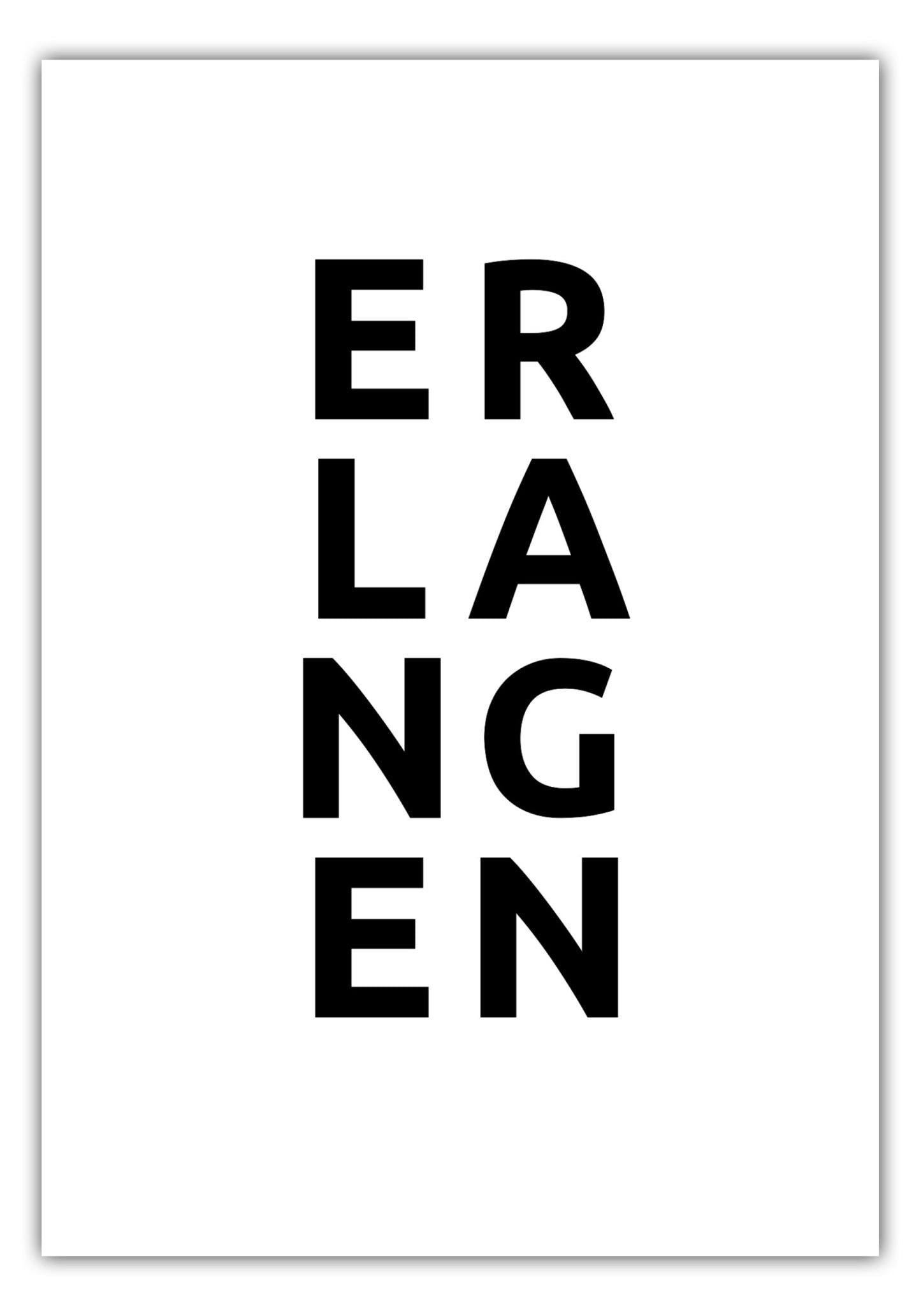 Poster Stadt ERLANGEN