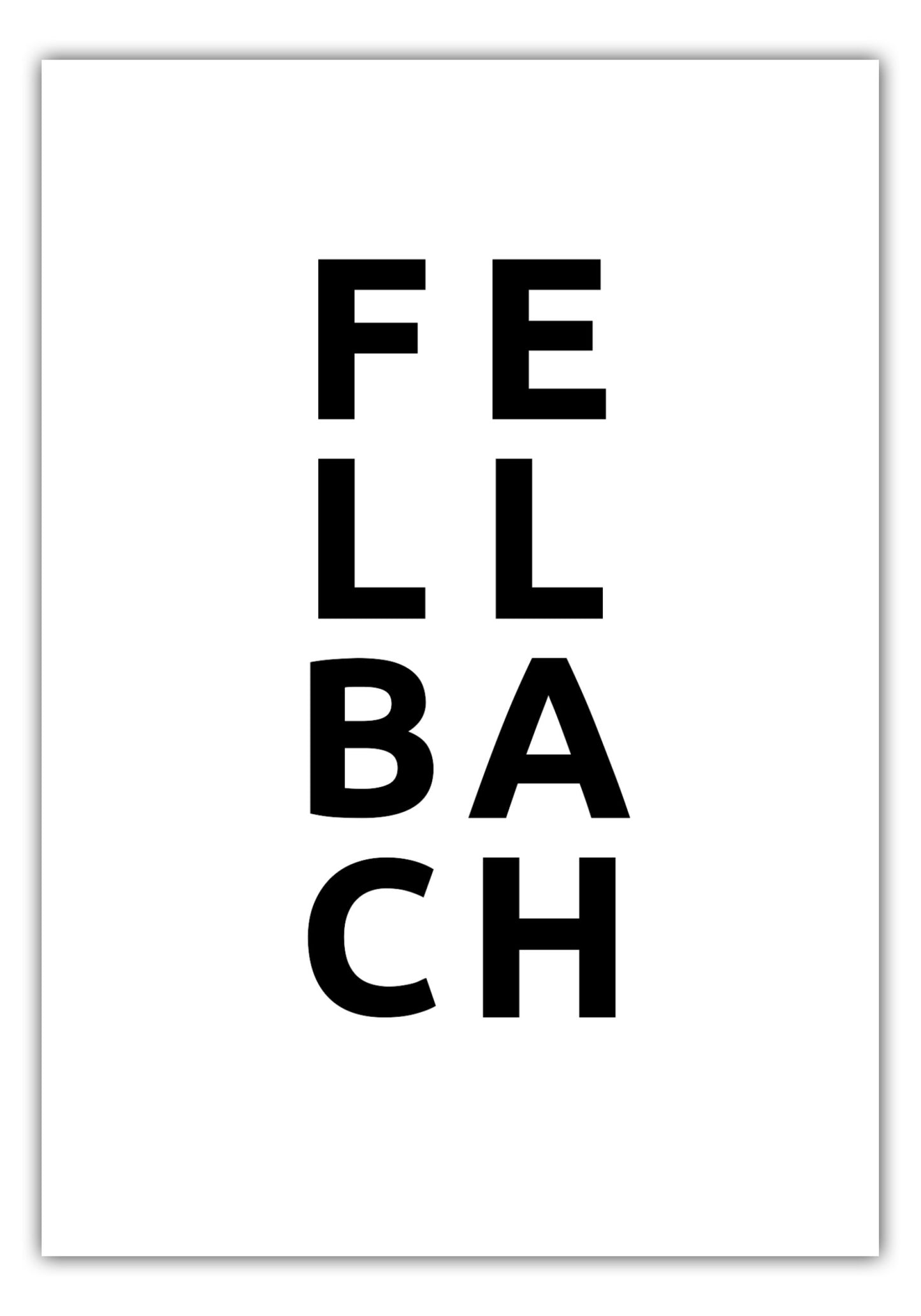 Poster Stadt FELLBACH