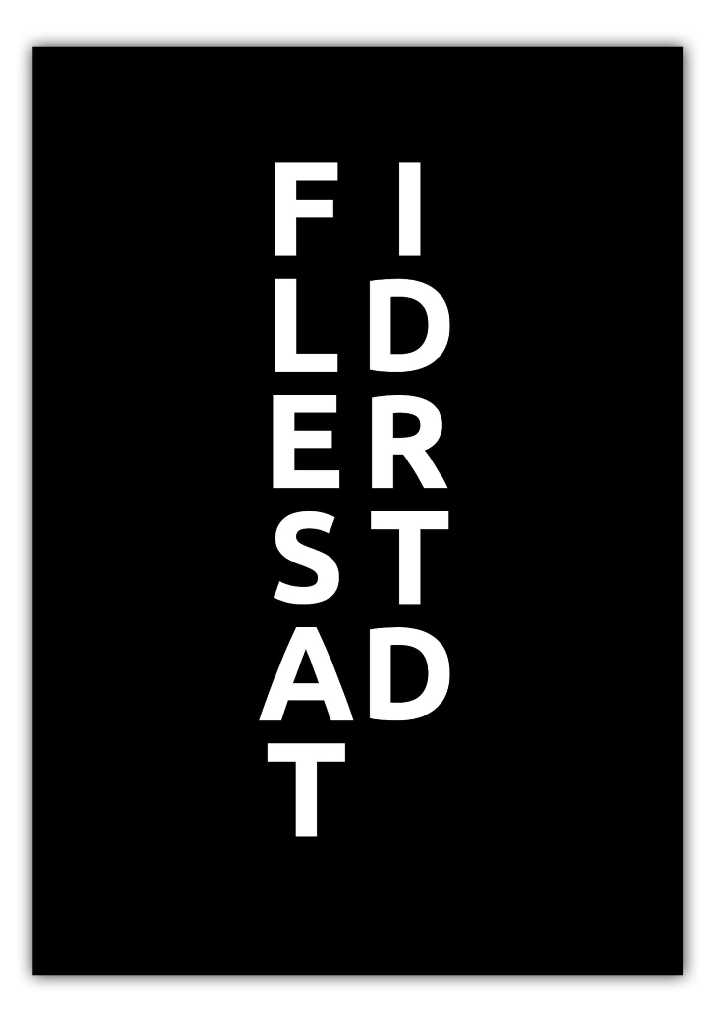 Poster Stadt FILDERSTADT