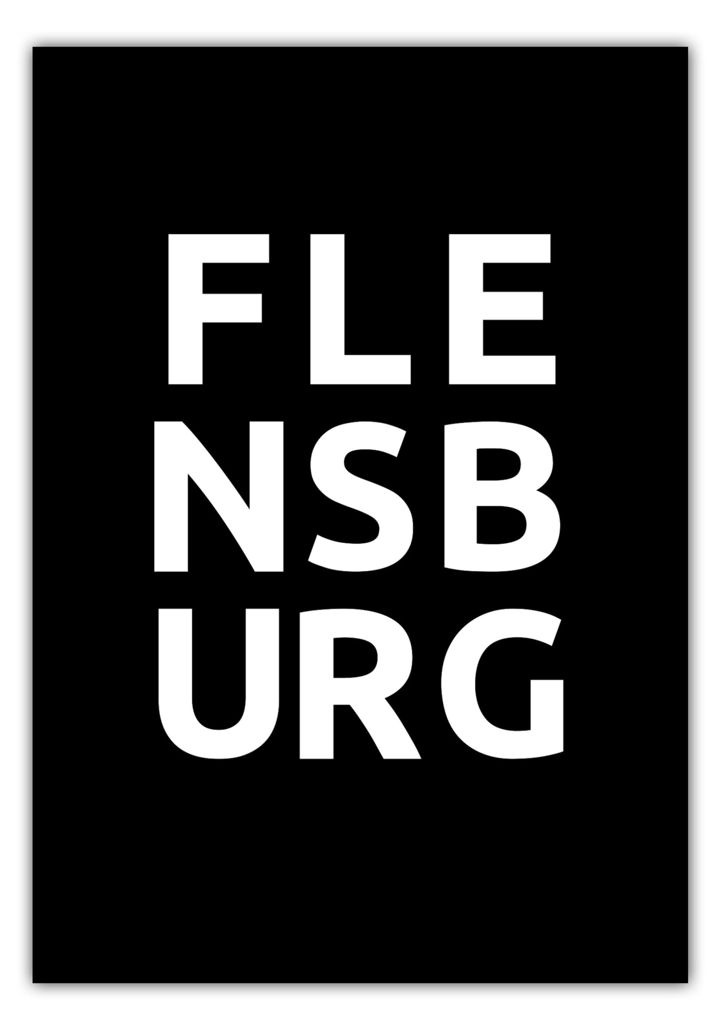 Poster Stadt FLENSBURG