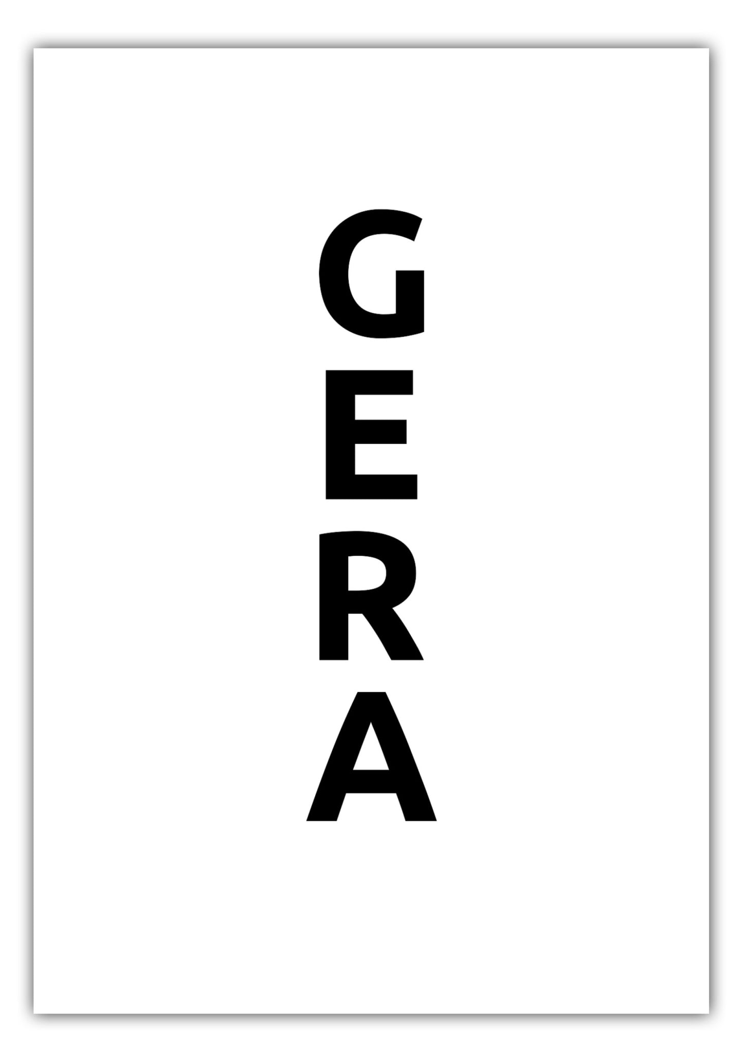 Poster Stadt GERA