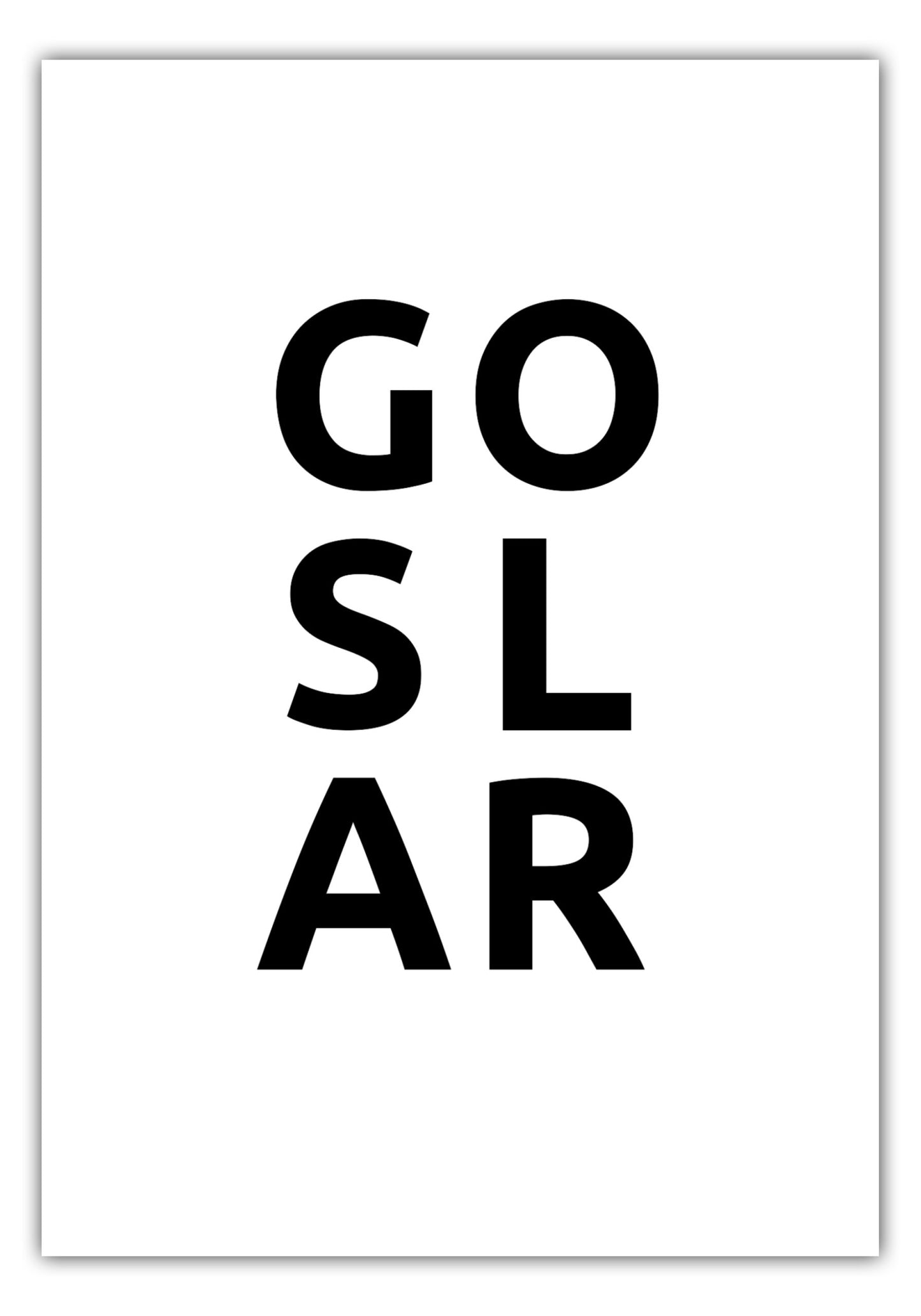 Poster Stadt GOSLAR