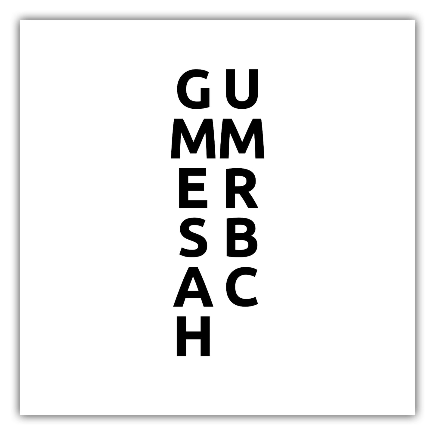 Poster Stadt GUMMERSBACH