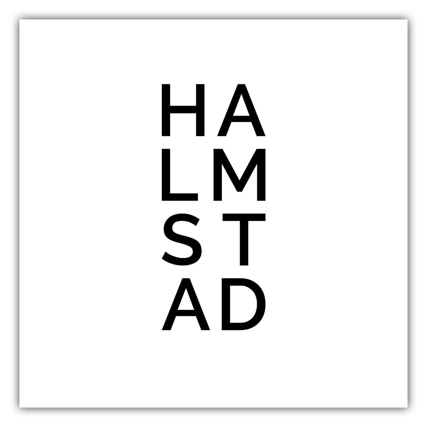 Poster Stadt HALMSTAD