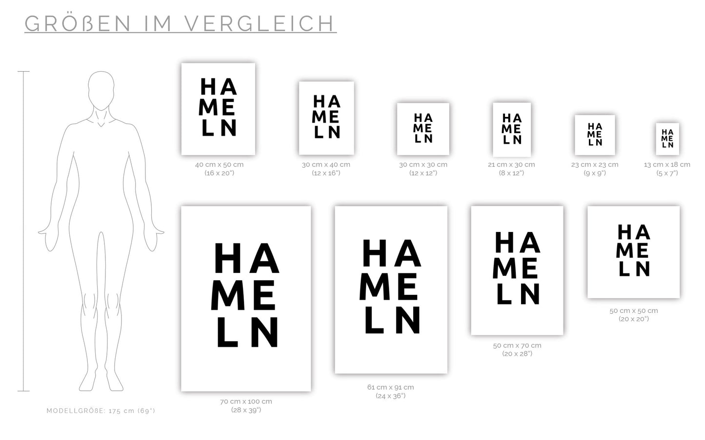 Poster Stadt HAMELN