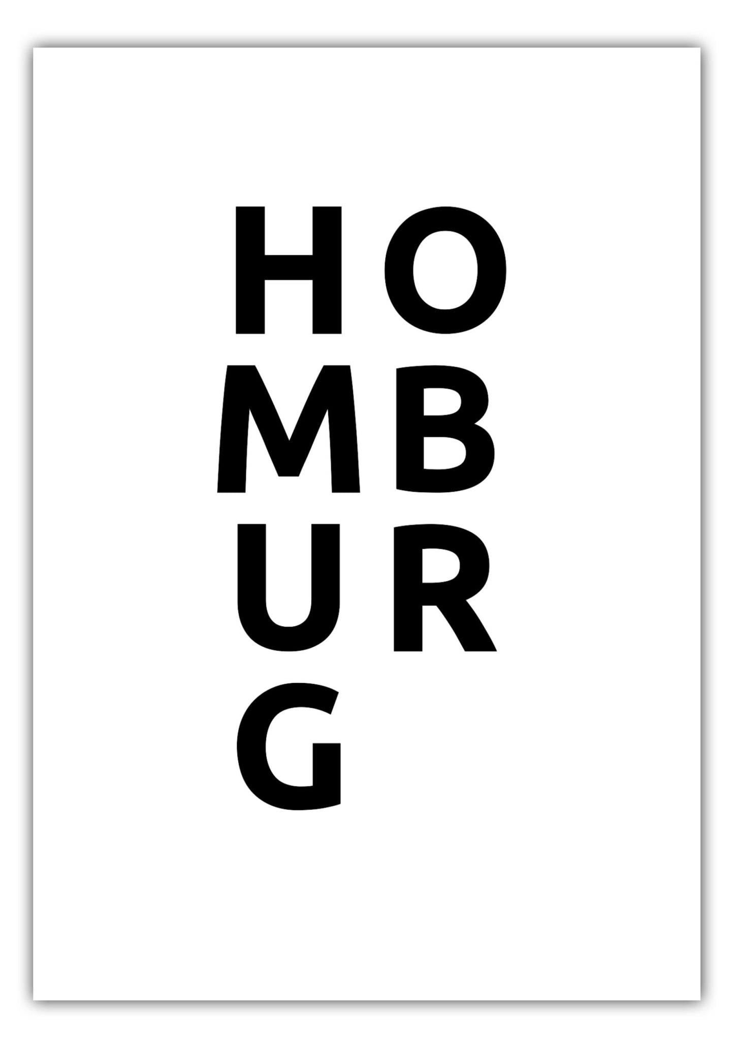 Poster Stadt HOMBURG