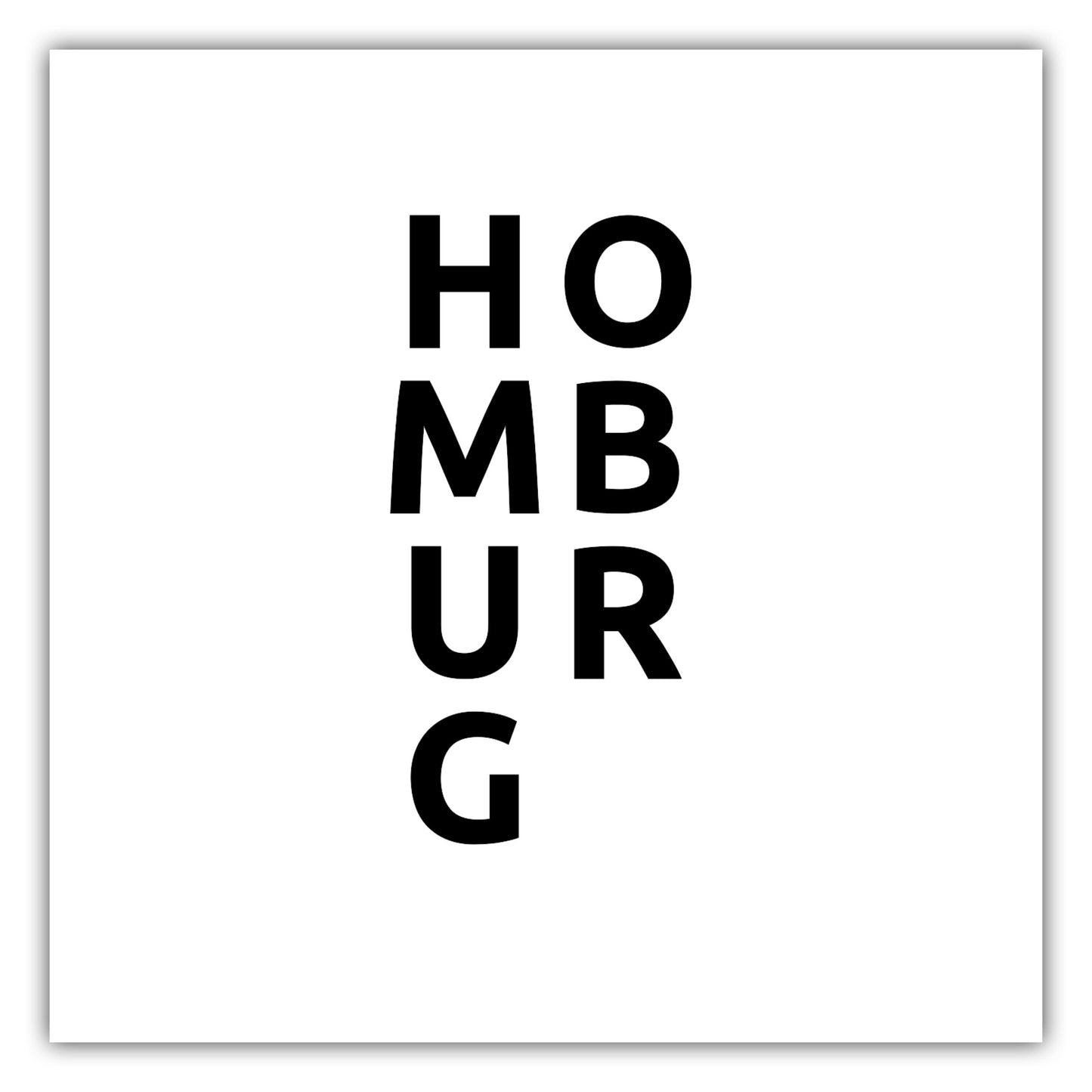 Poster Stadt HOMBURG