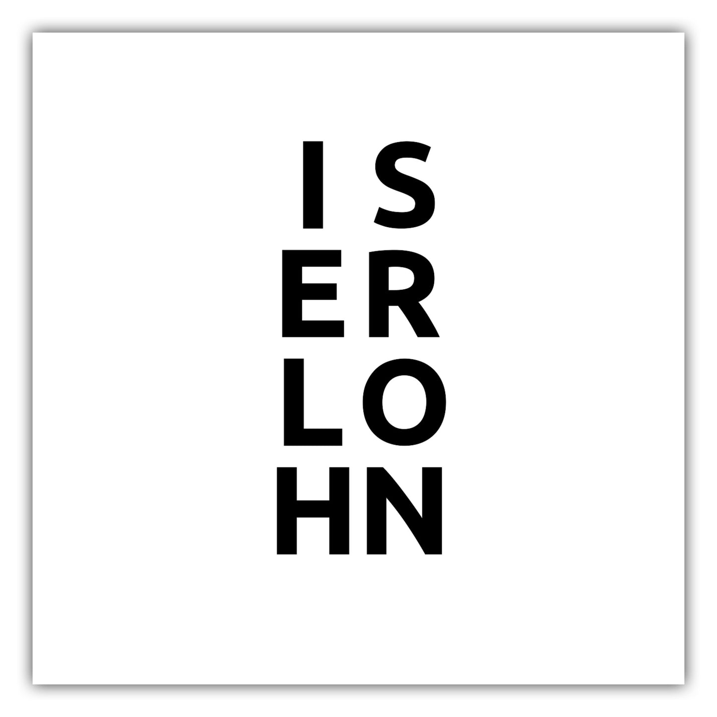 Poster Stadt ISERLOHN