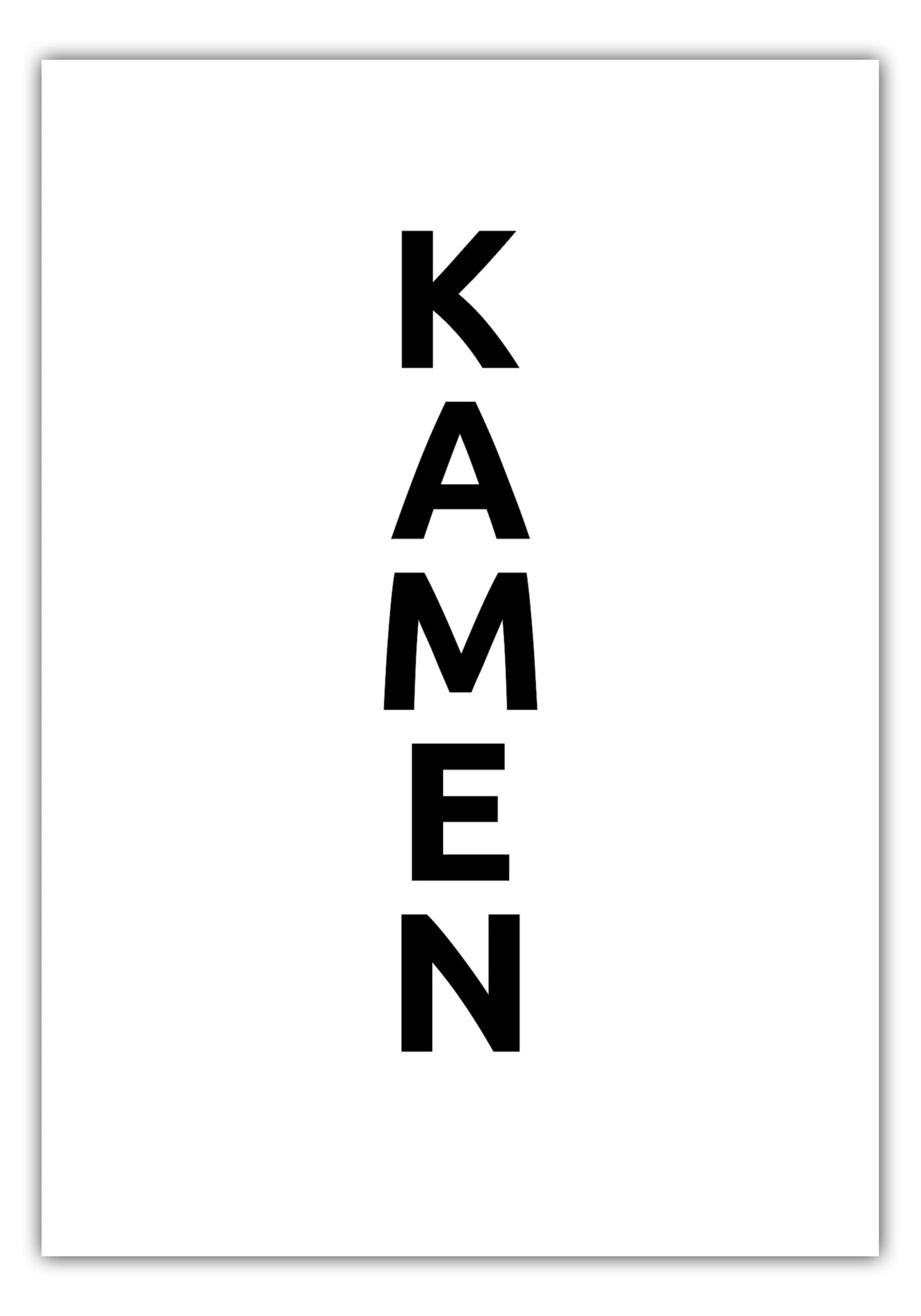 Poster Stadt KAMEN