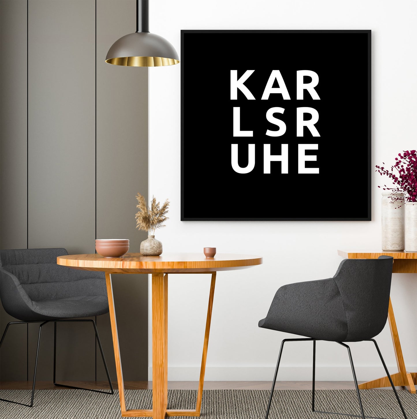 Poster Stadt KARLSRUHE