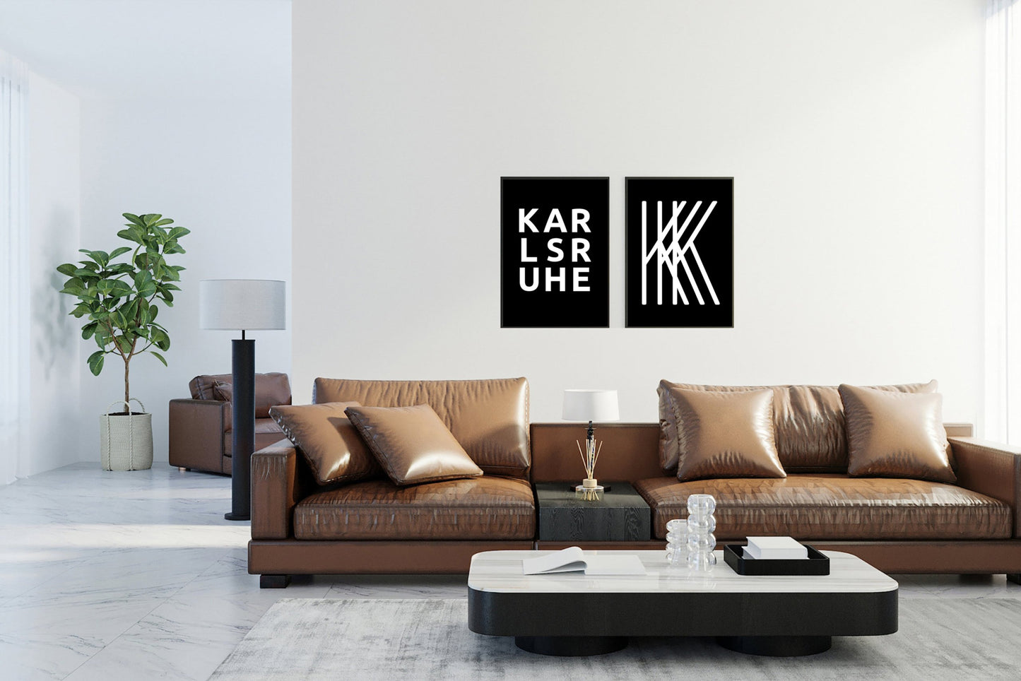 Poster Stadt KARLSRUHE