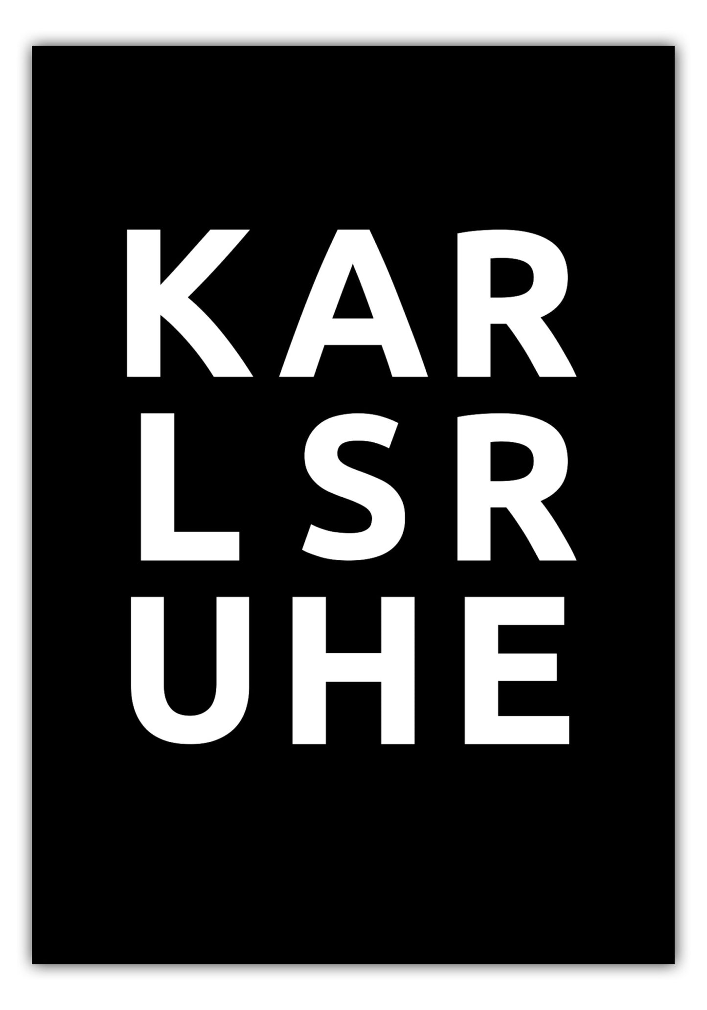 Poster Stadt KARLSRUHE