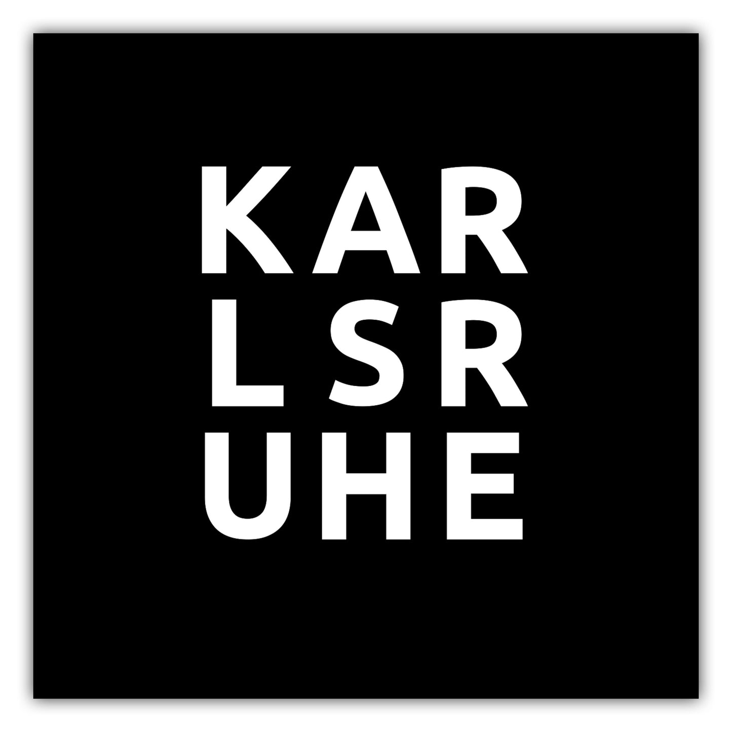 Poster Stadt KARLSRUHE