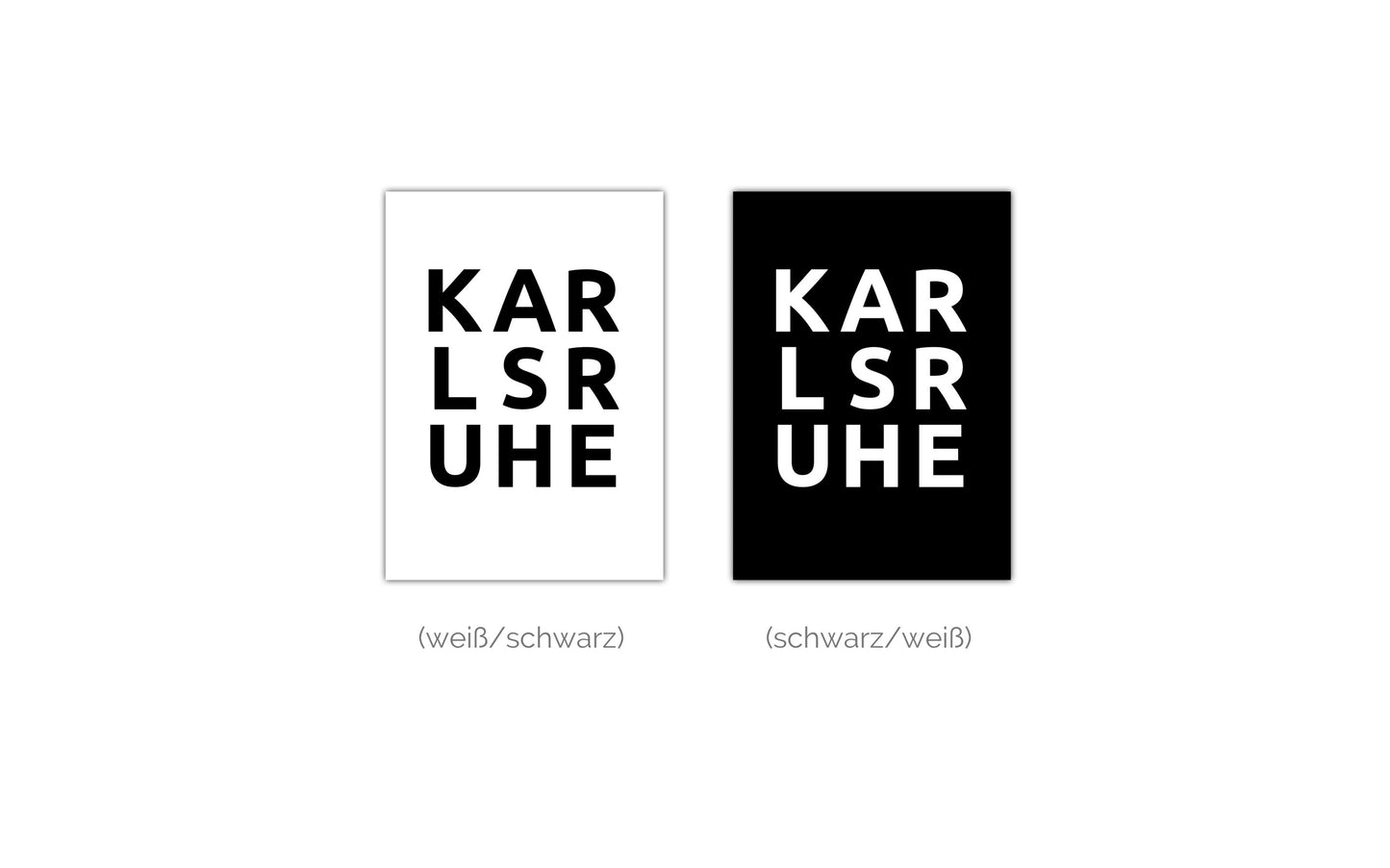 Poster Stadt KARLSRUHE