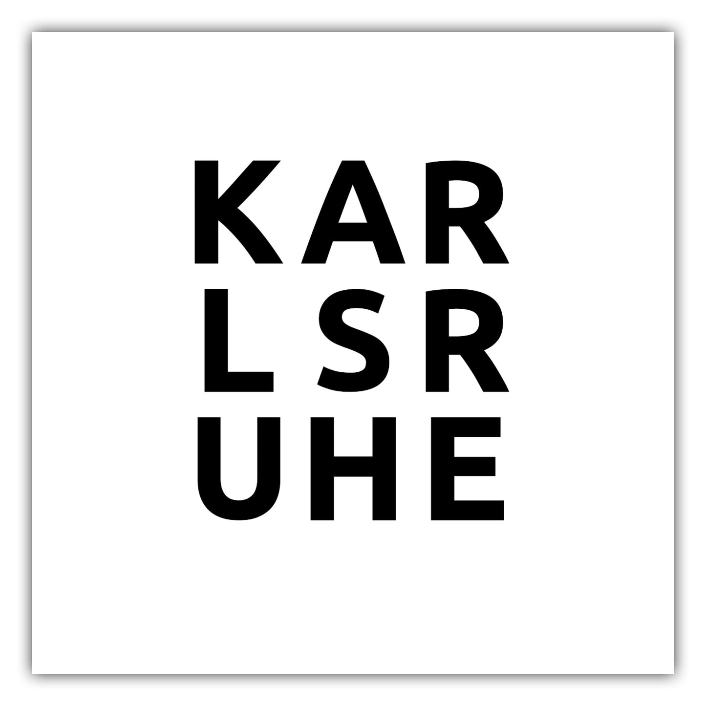 Poster Stadt KARLSRUHE