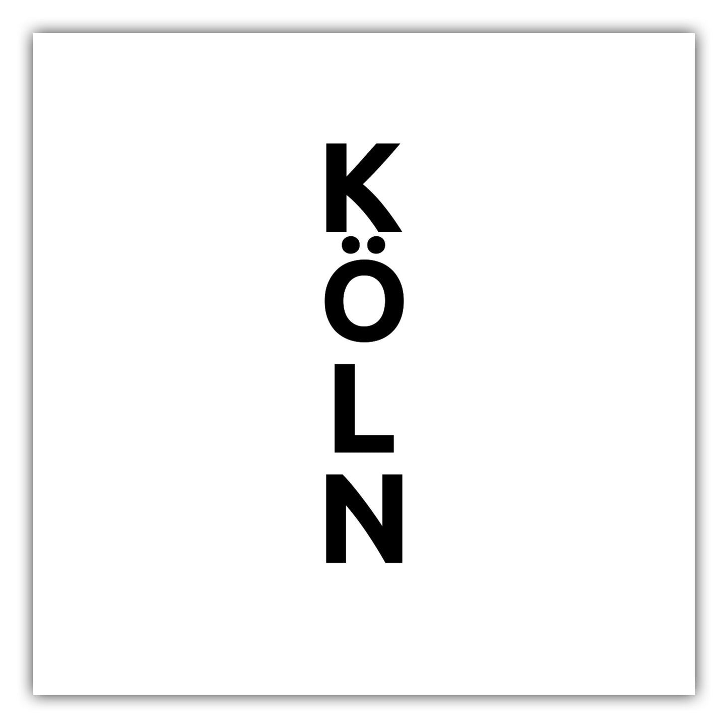 Poster Stadt KÖLN