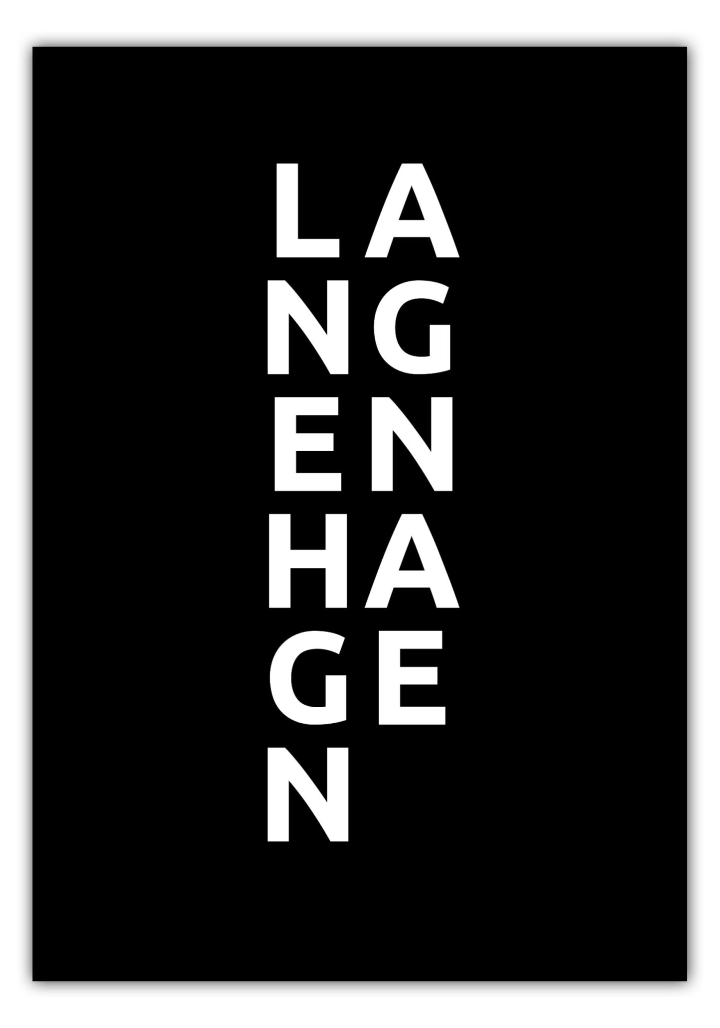 Poster Stadt LANGENHAGEN