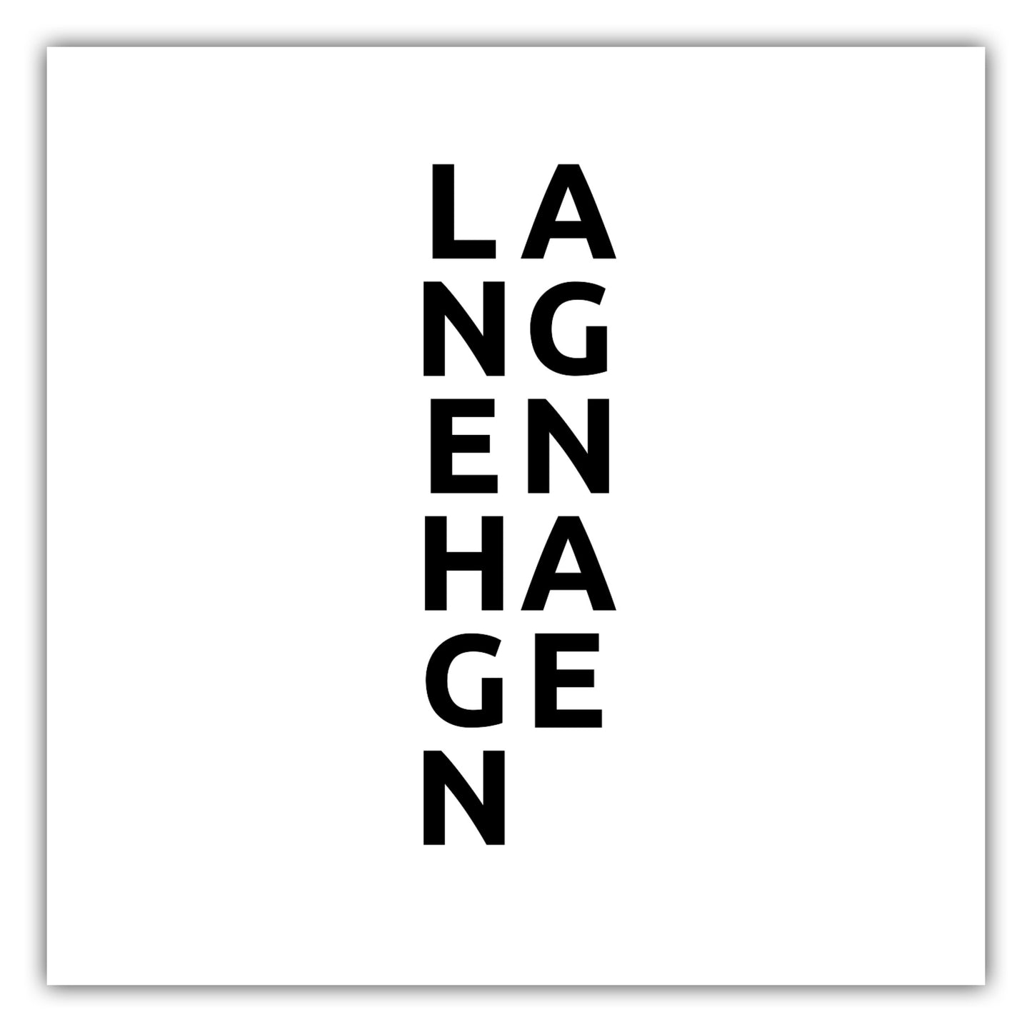 Poster Stadt LANGENHAGEN