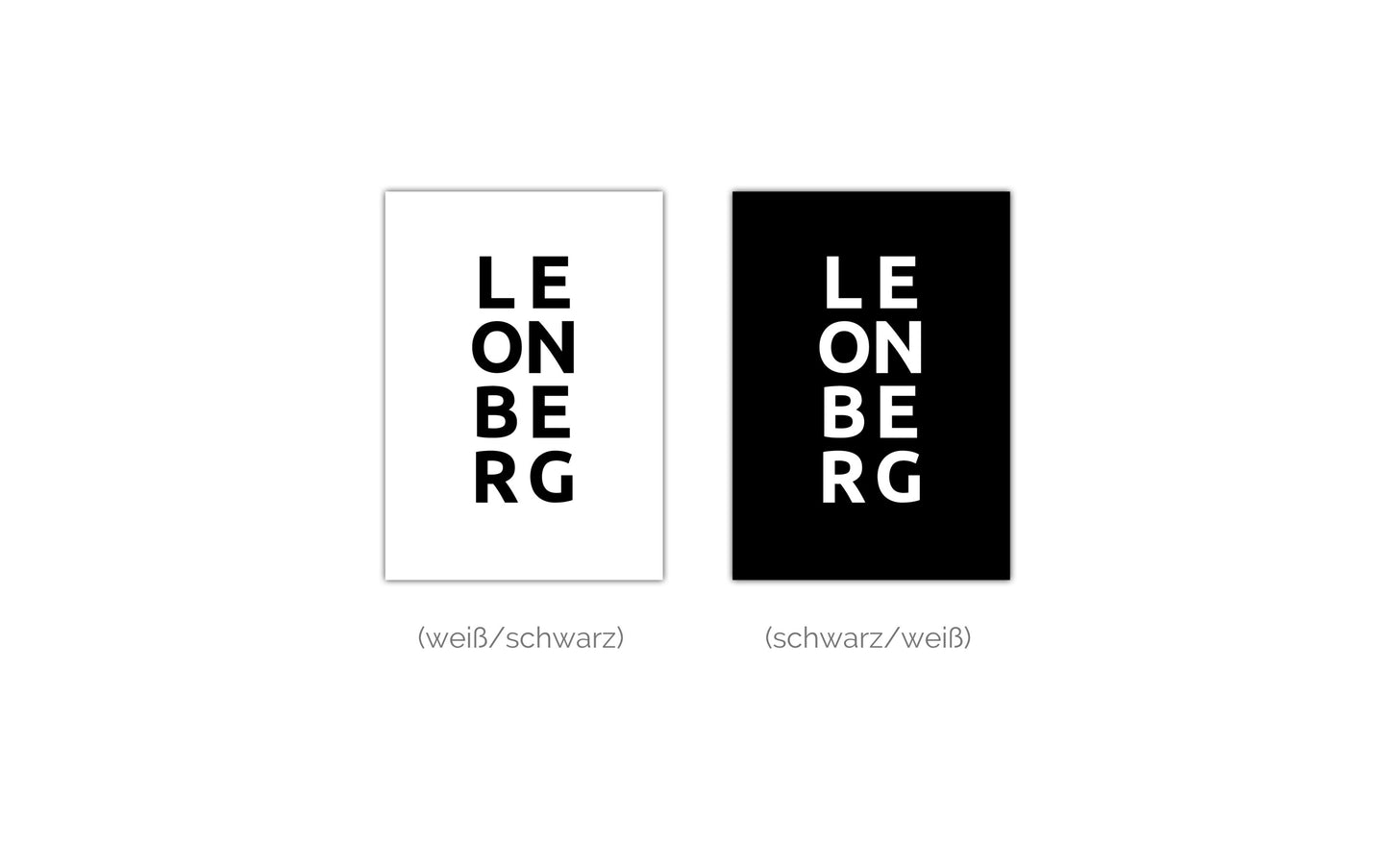 Poster Stadt LEONBERG