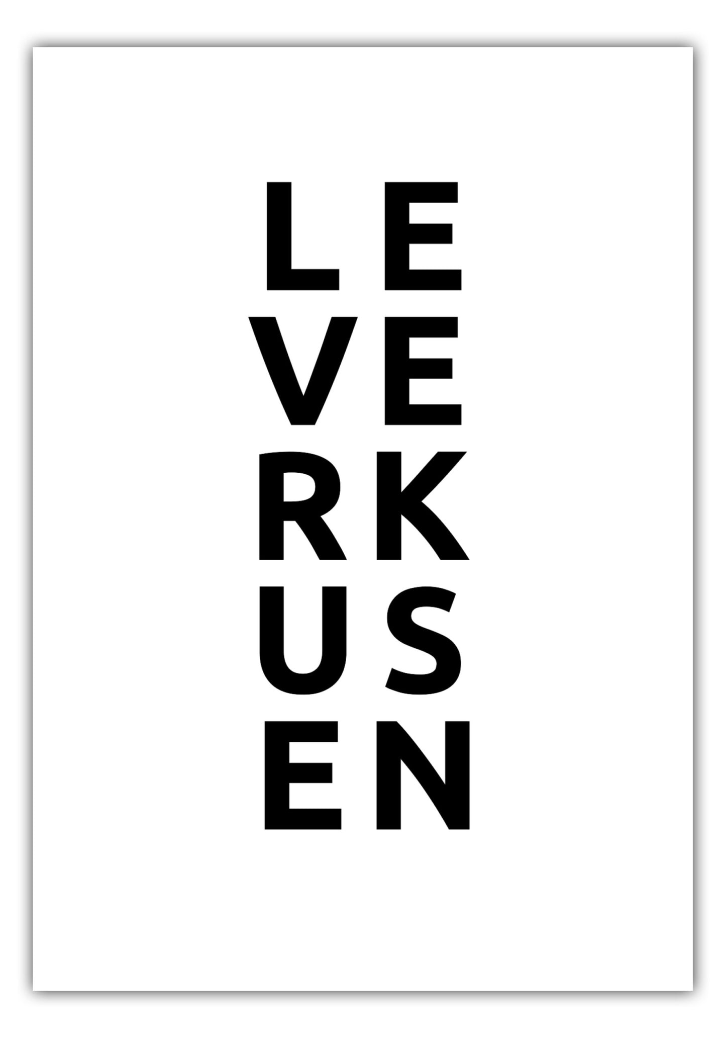 Poster Stadt LEVERKUSEN