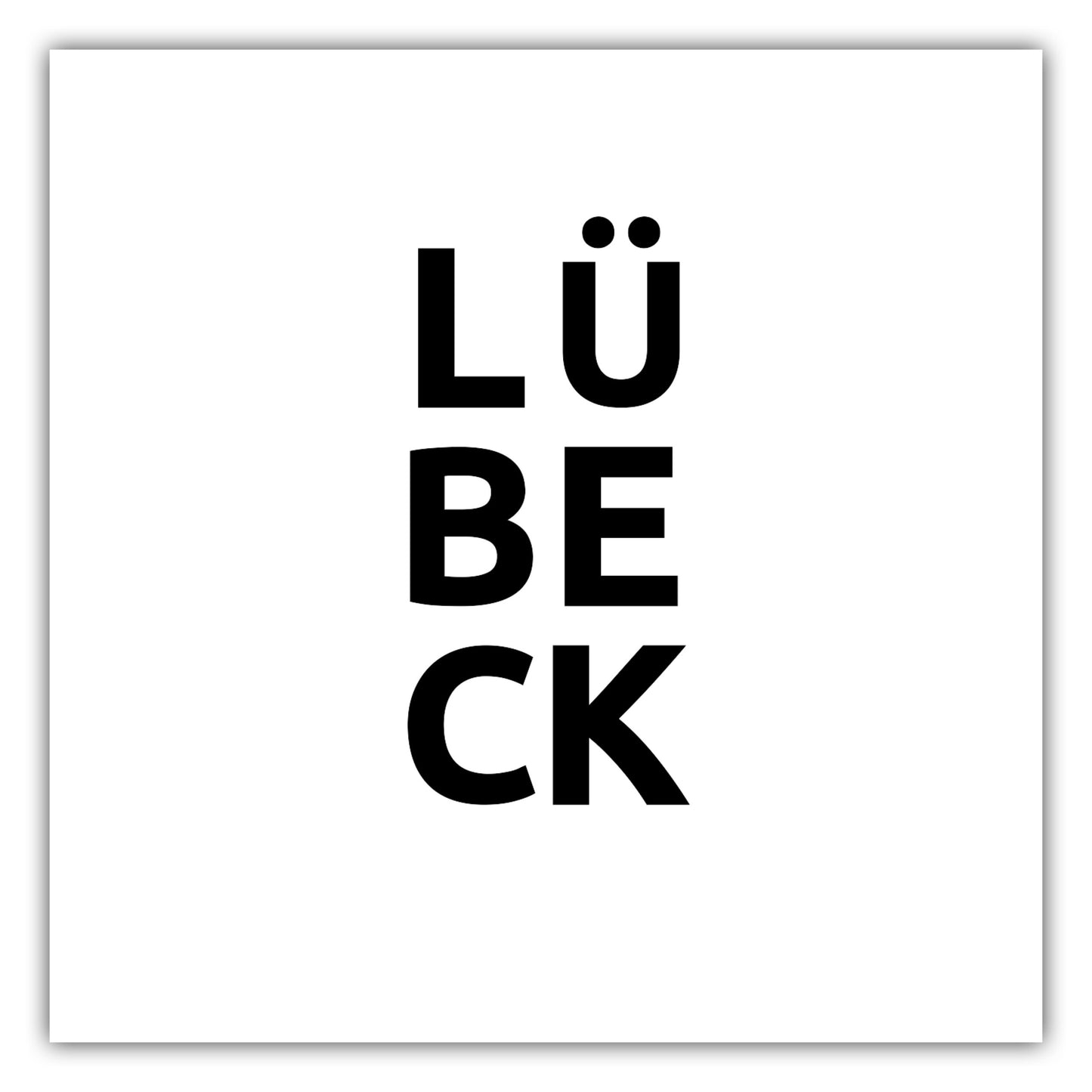 Poster Stadt LÜBECK