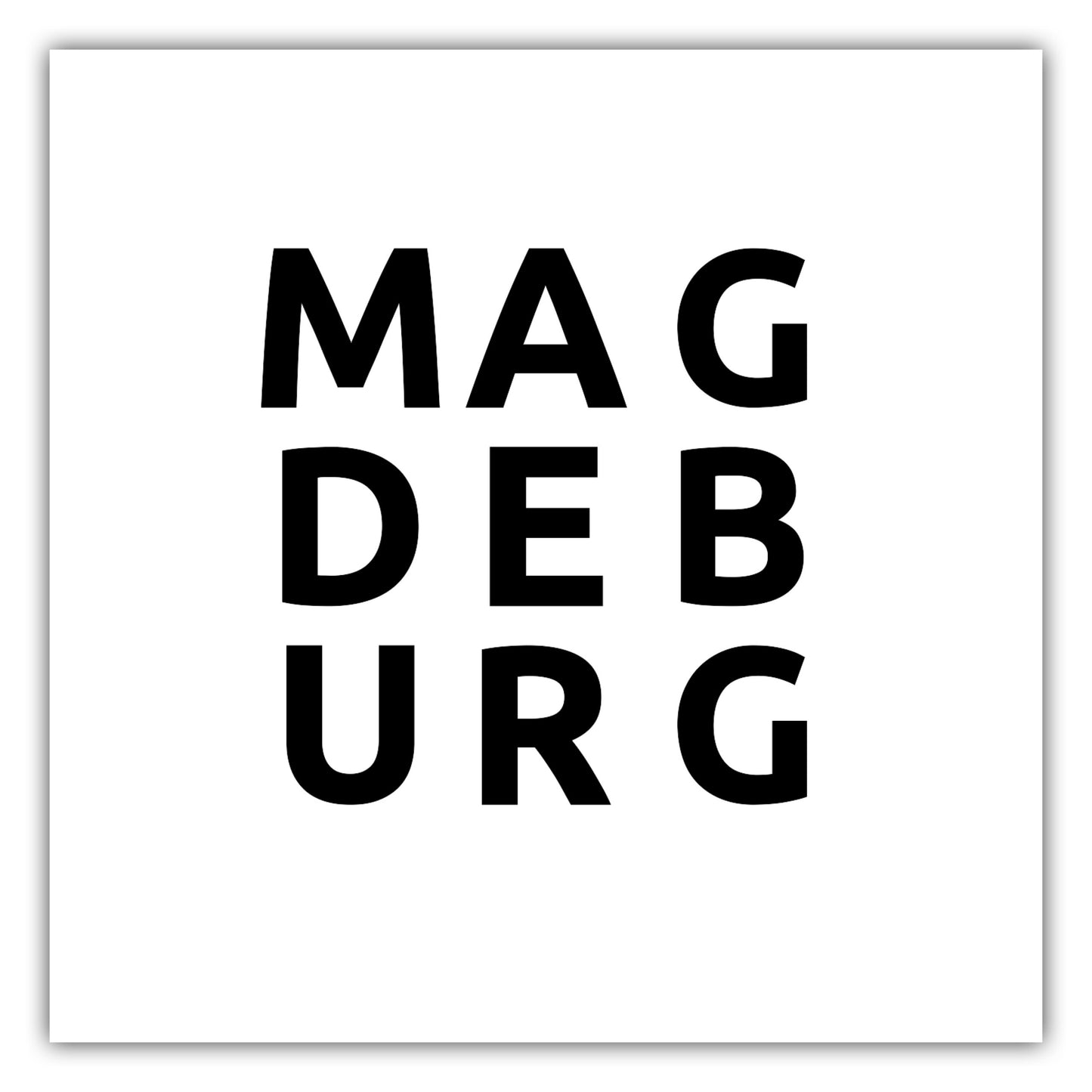 Poster Stadt MAGDEBURG