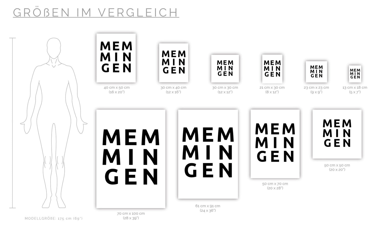 Poster Stadt MEMMINGEN