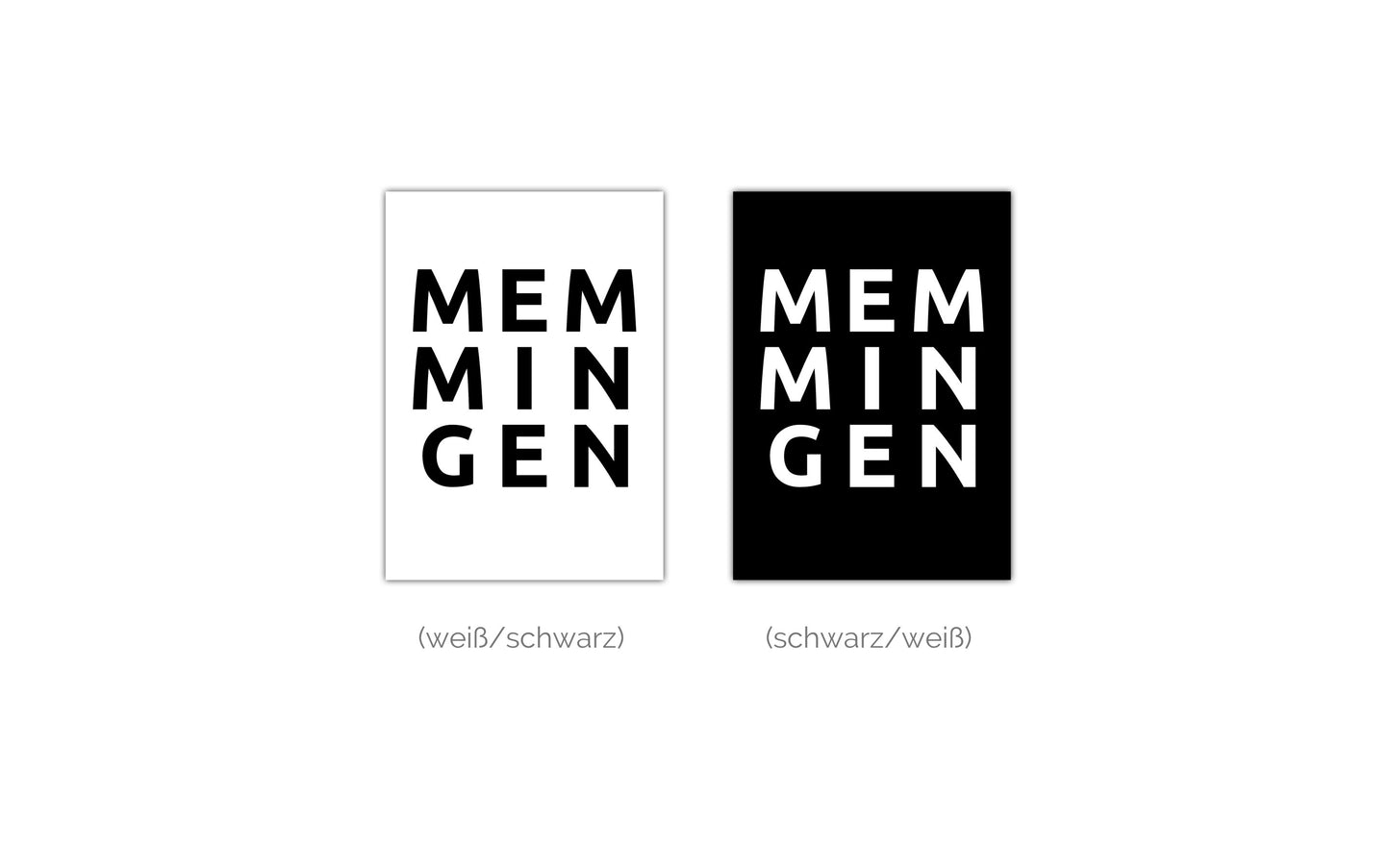 Poster Stadt MEMMINGEN