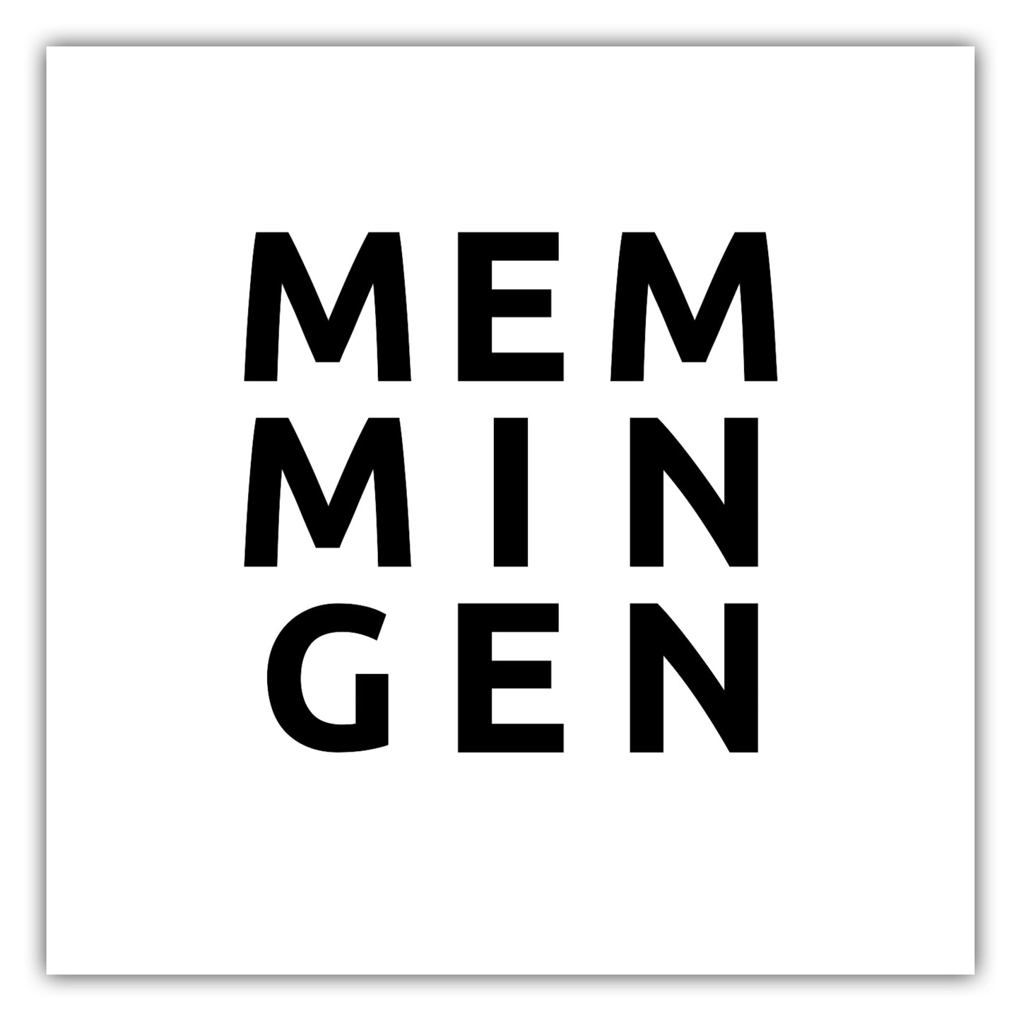 Poster Stadt MEMMINGEN