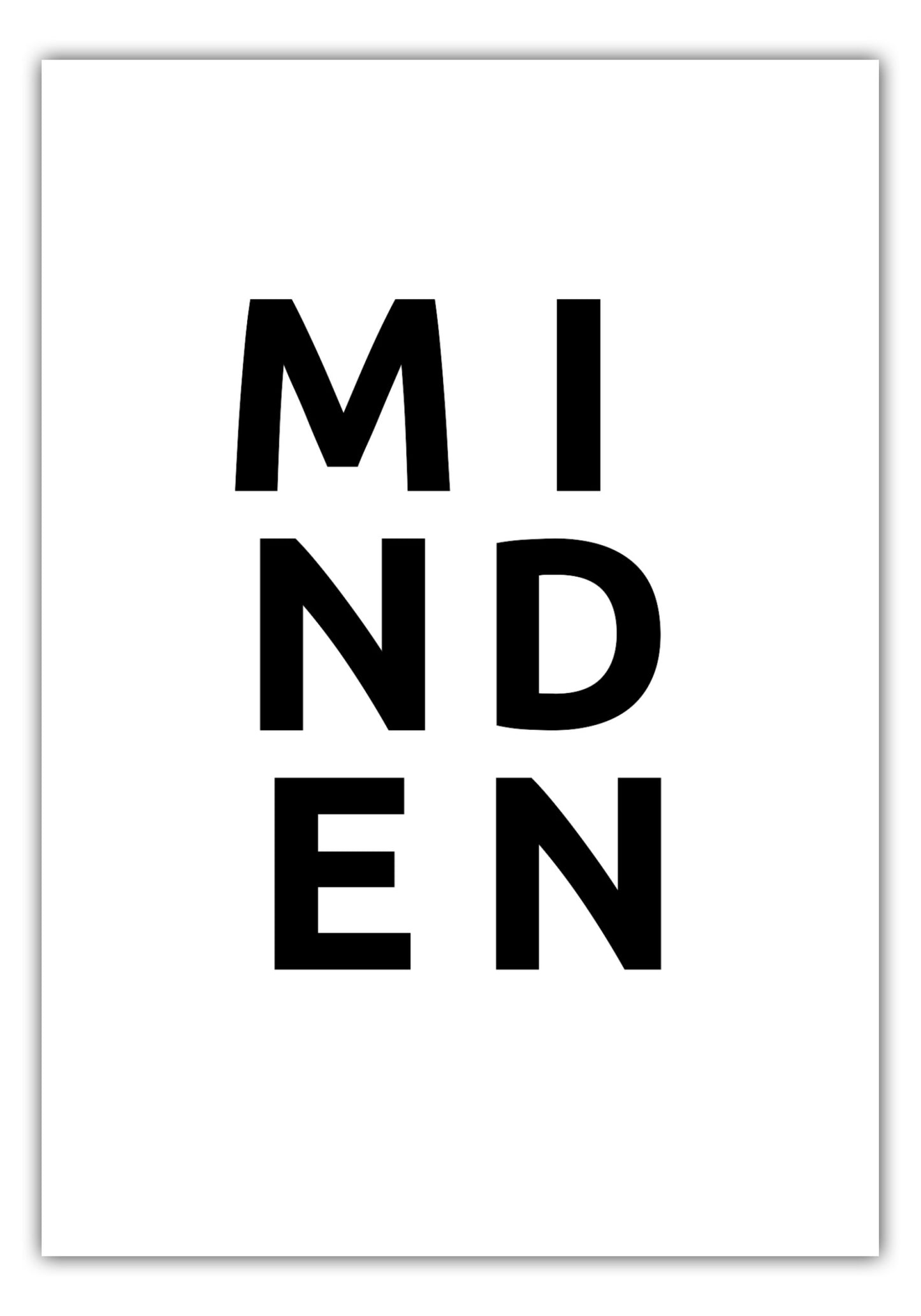 Poster Stadt MINDEN