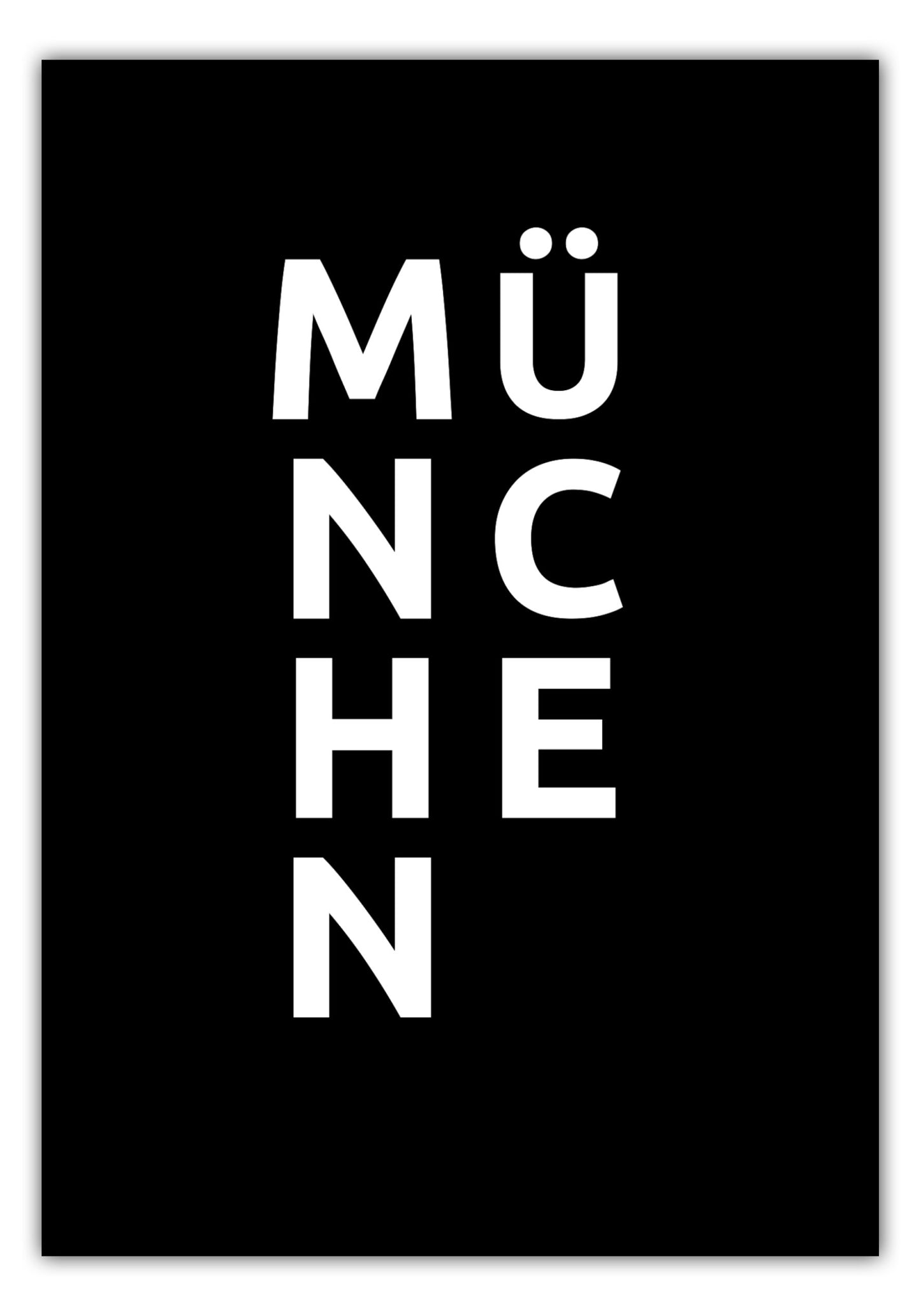 Poster Stadt MÜNCHEN