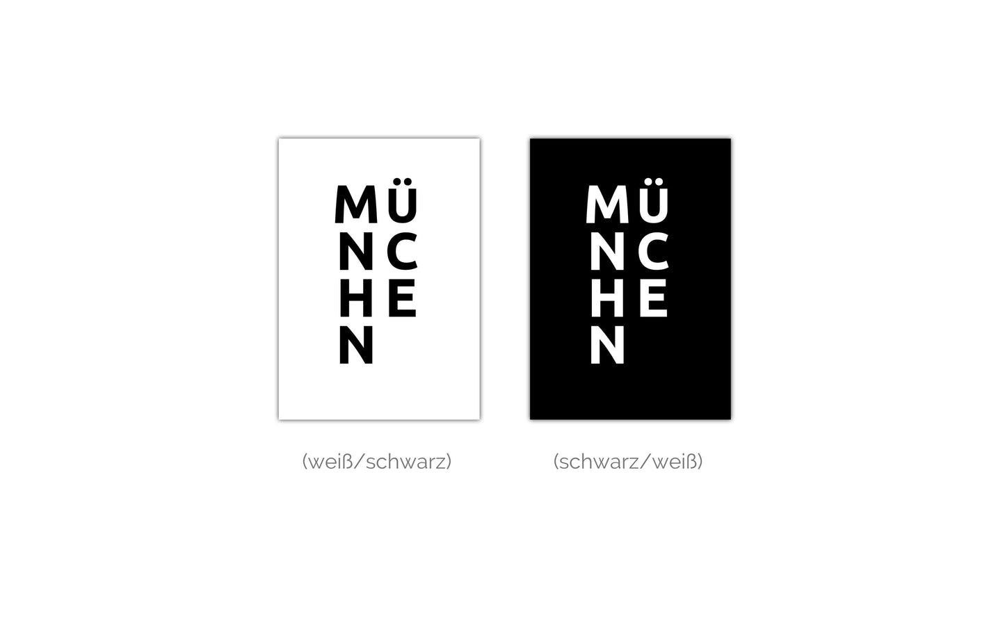 Poster Stadt MÜNCHEN