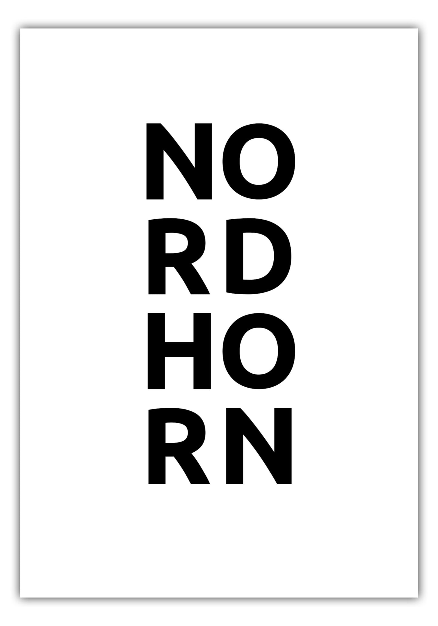 Poster Stadt NORDHORN